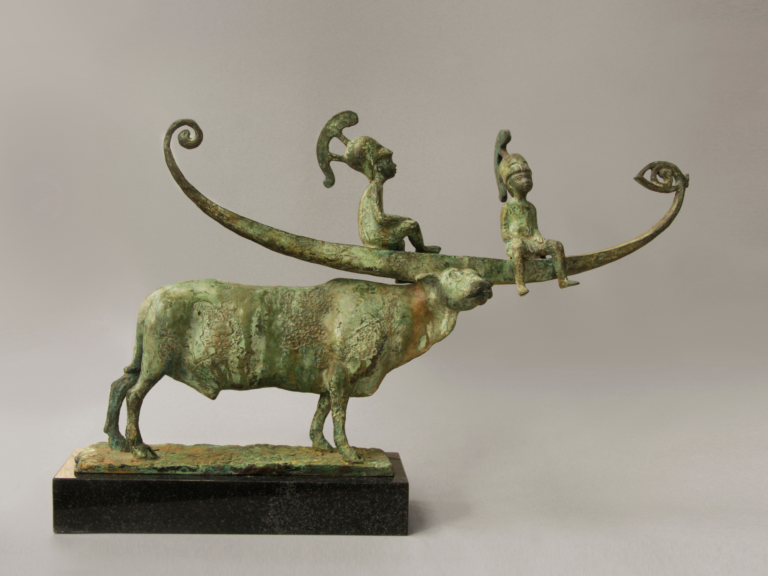 "Аргонавты" из серии Сказки. Бронза, гранит, 38 H x 59 W x 10 cm