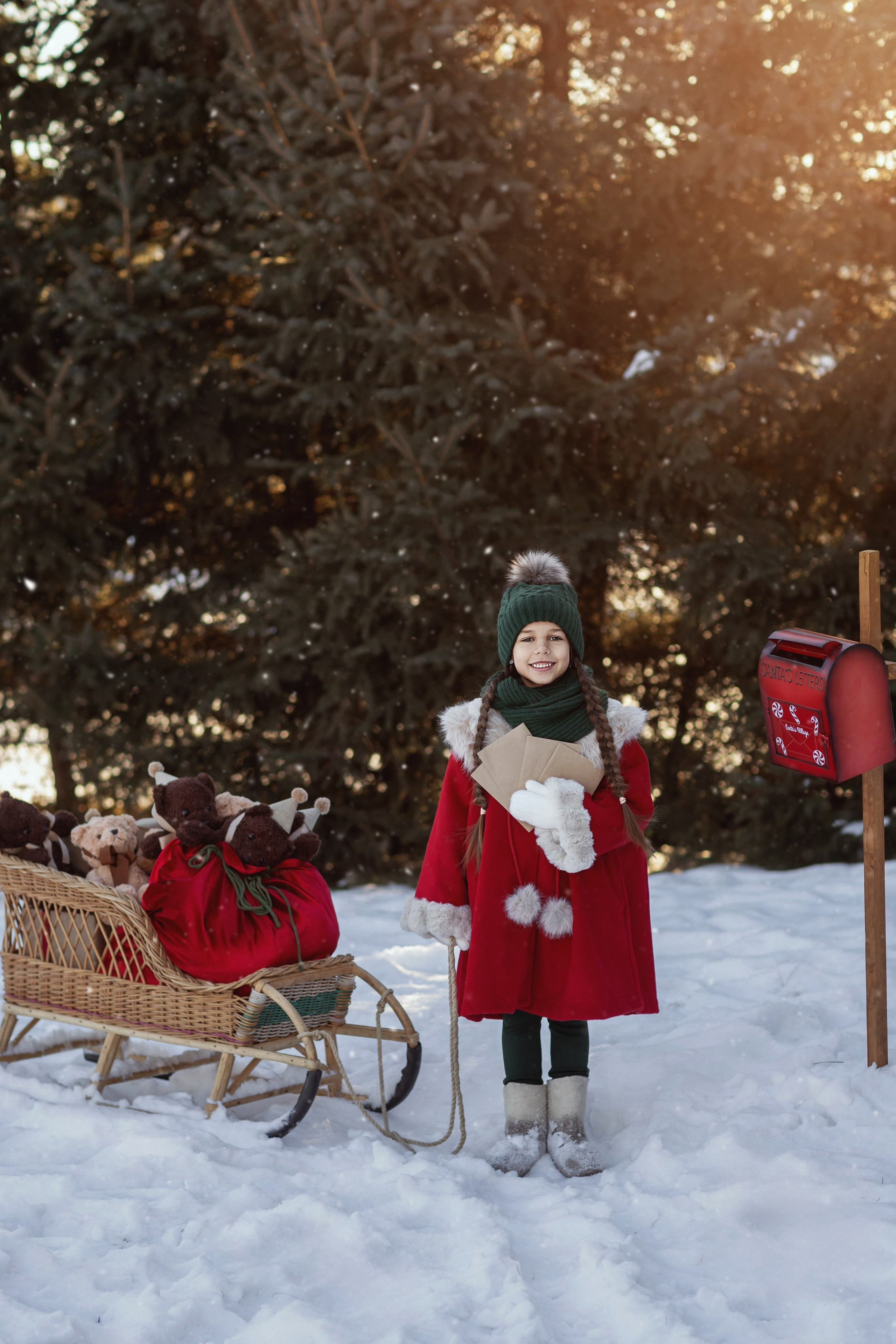 Зимняя истории Дарины. Детский и семейный фотограф Елена Воропаева