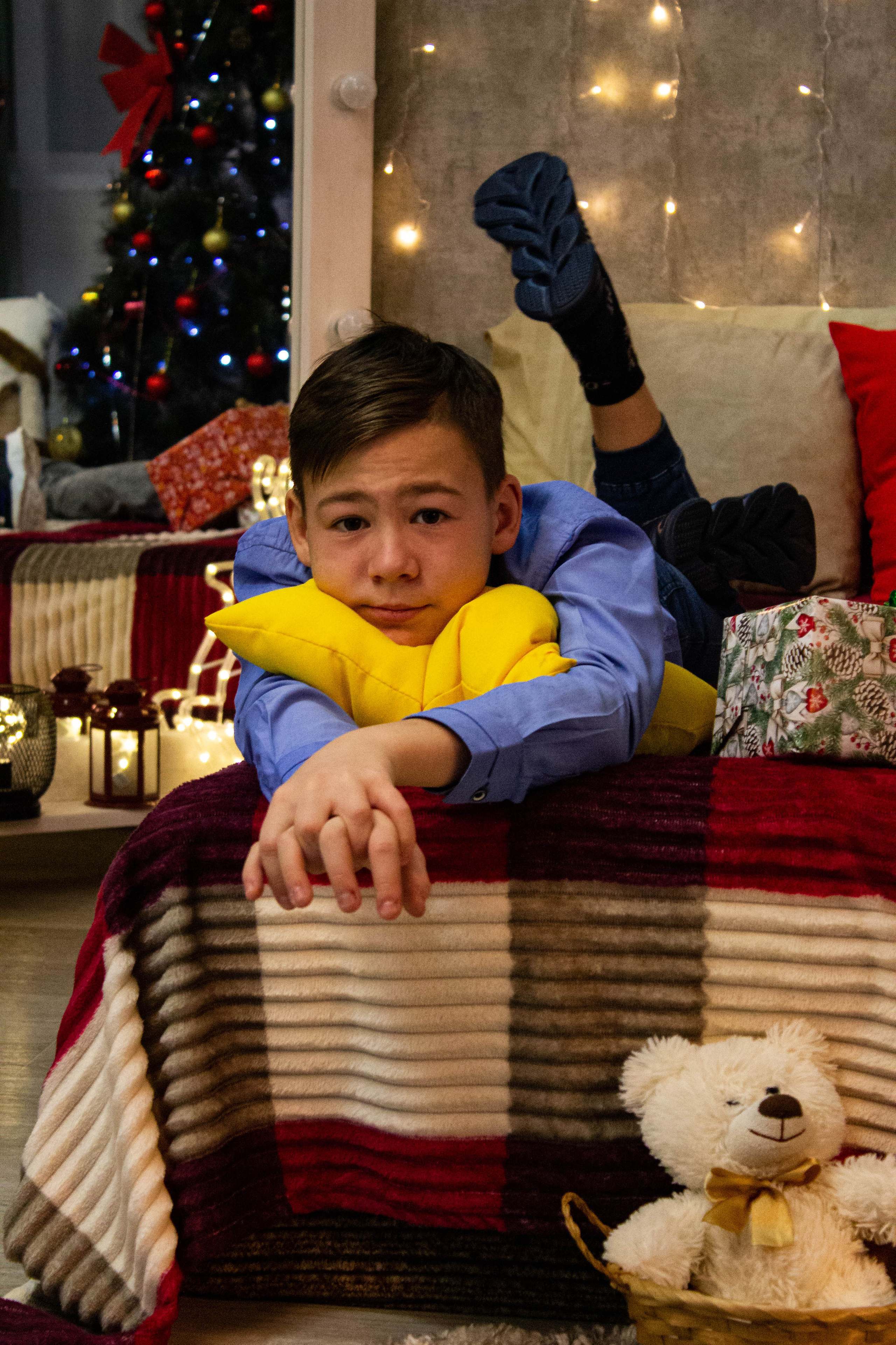 Олеся, Савелий, Кирилл, Роман (Новогодняя фотосессия). «Матрица»