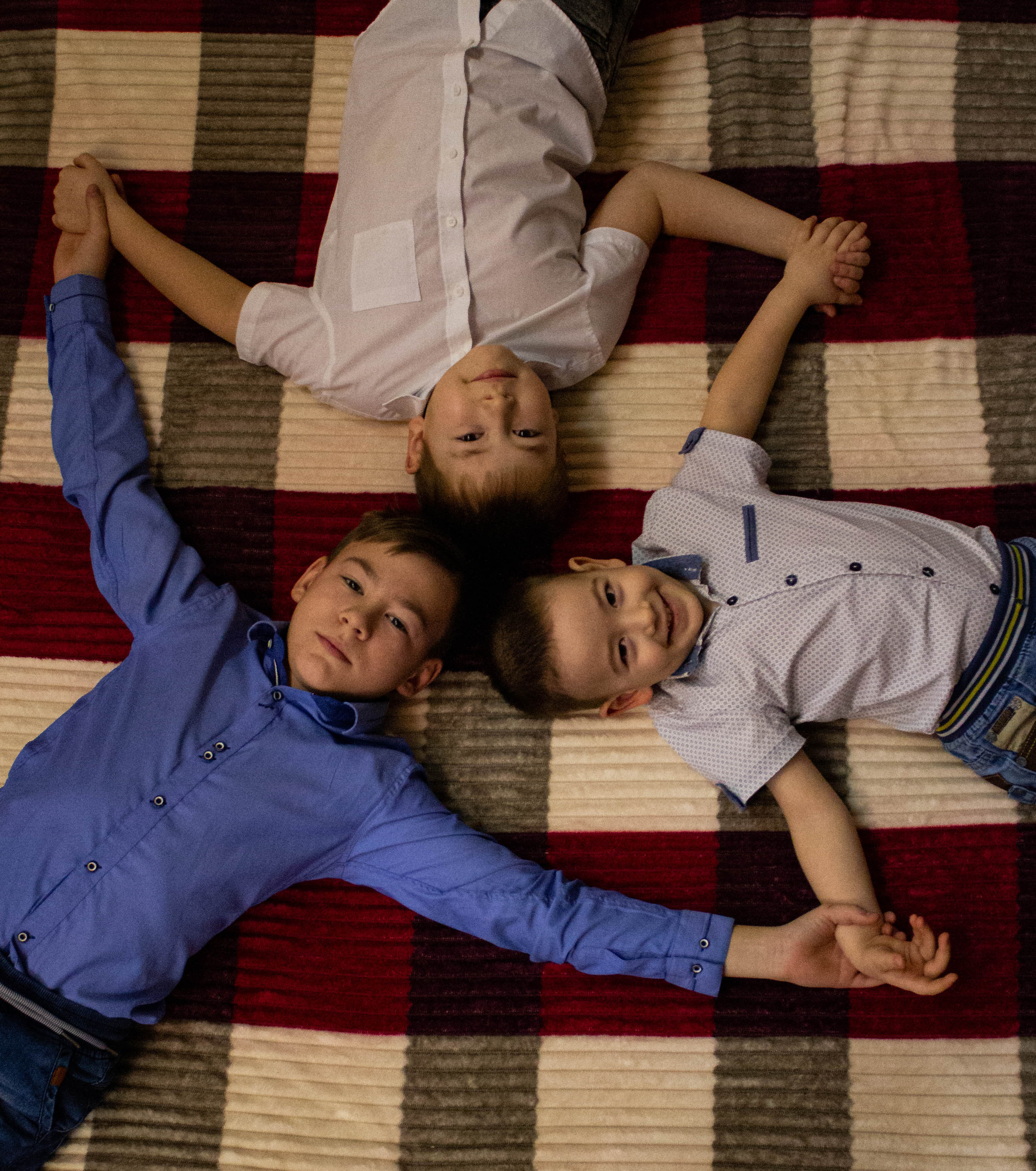 Олеся, Савелий, Кирилл, Роман (Новогодняя фотосессия). «Матрица»