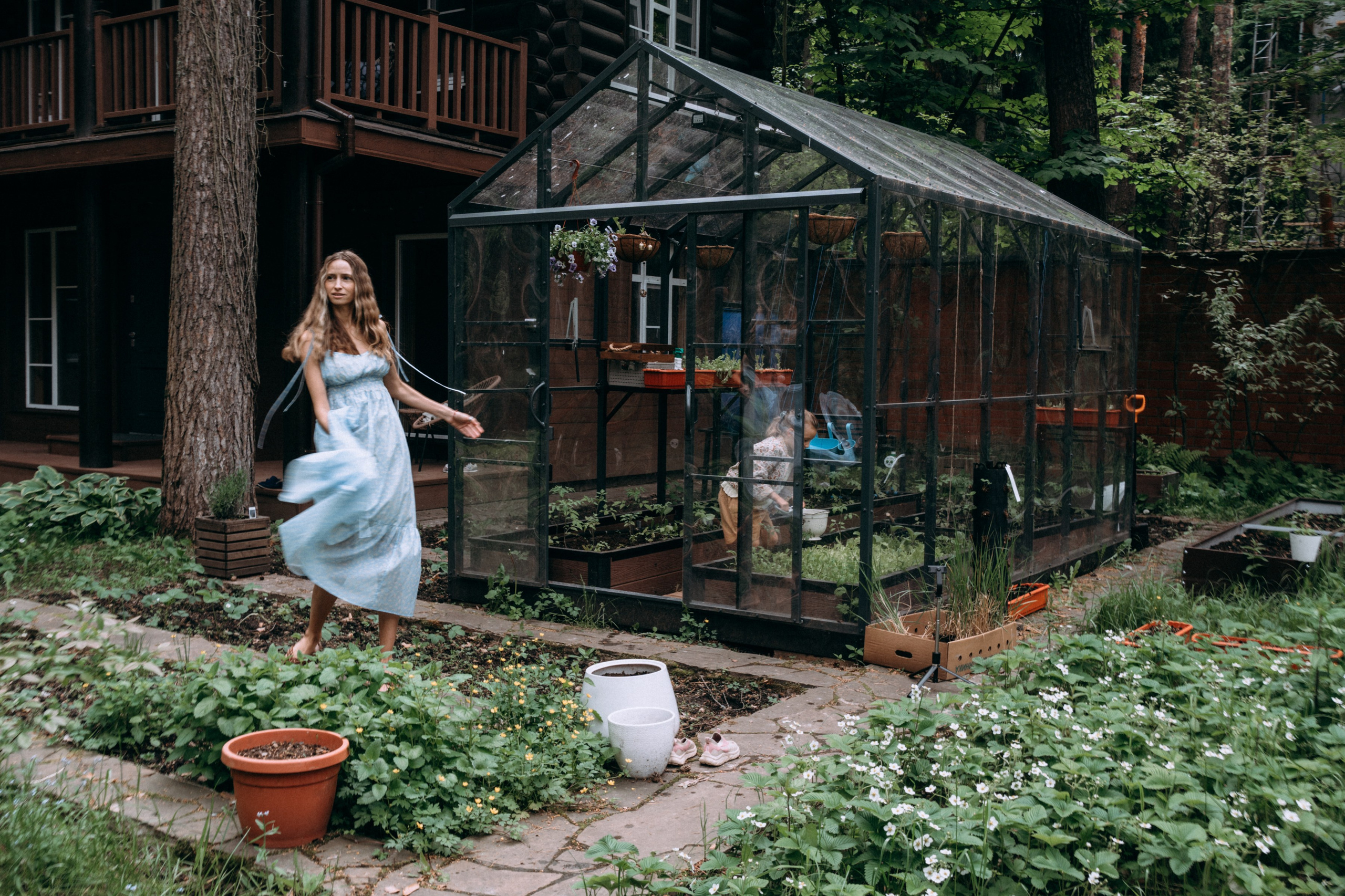 Дети. Курицы. Теплица. СТИЛЬ. Семейный и детский фотограф и видеограф в Москве, Серпухове и Тарусе Валерия Сорокина