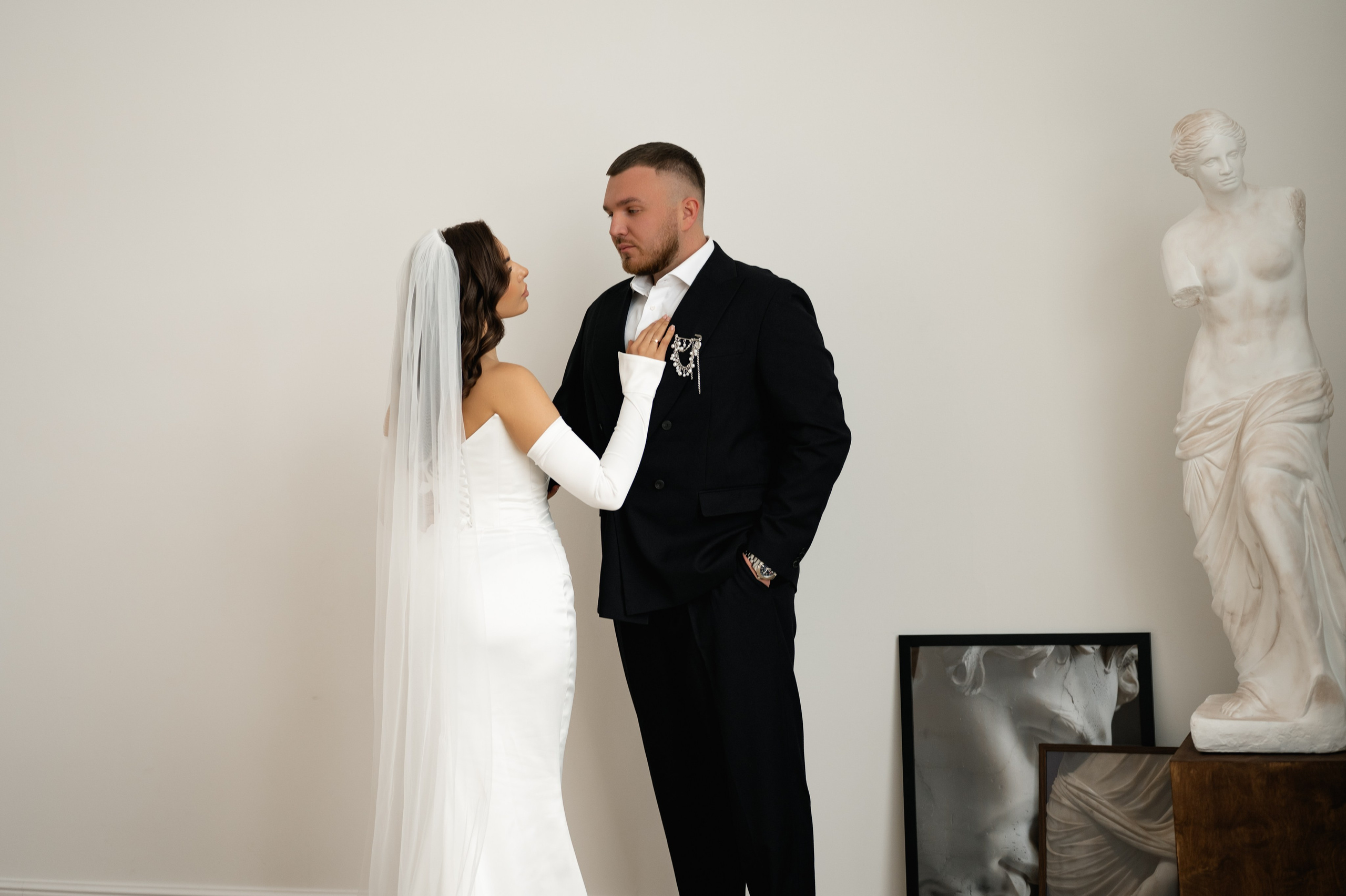 Свадебная фотосессия в студии. Свадебный и семейный фотограф в Краснодаре Алина Мельник