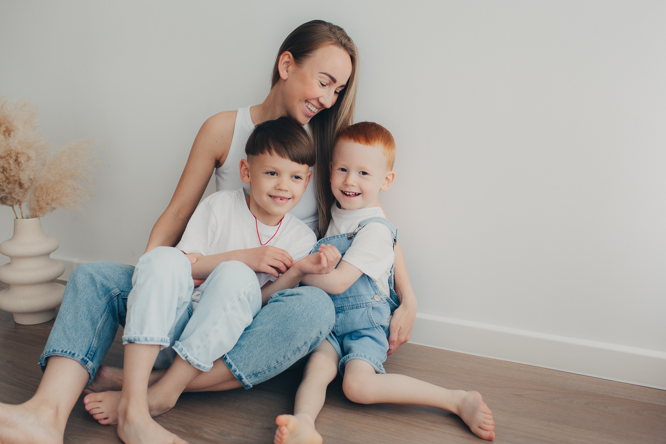 Семейная фотосессия в студии. Фотограф Евгения Мальцева, Архангельск