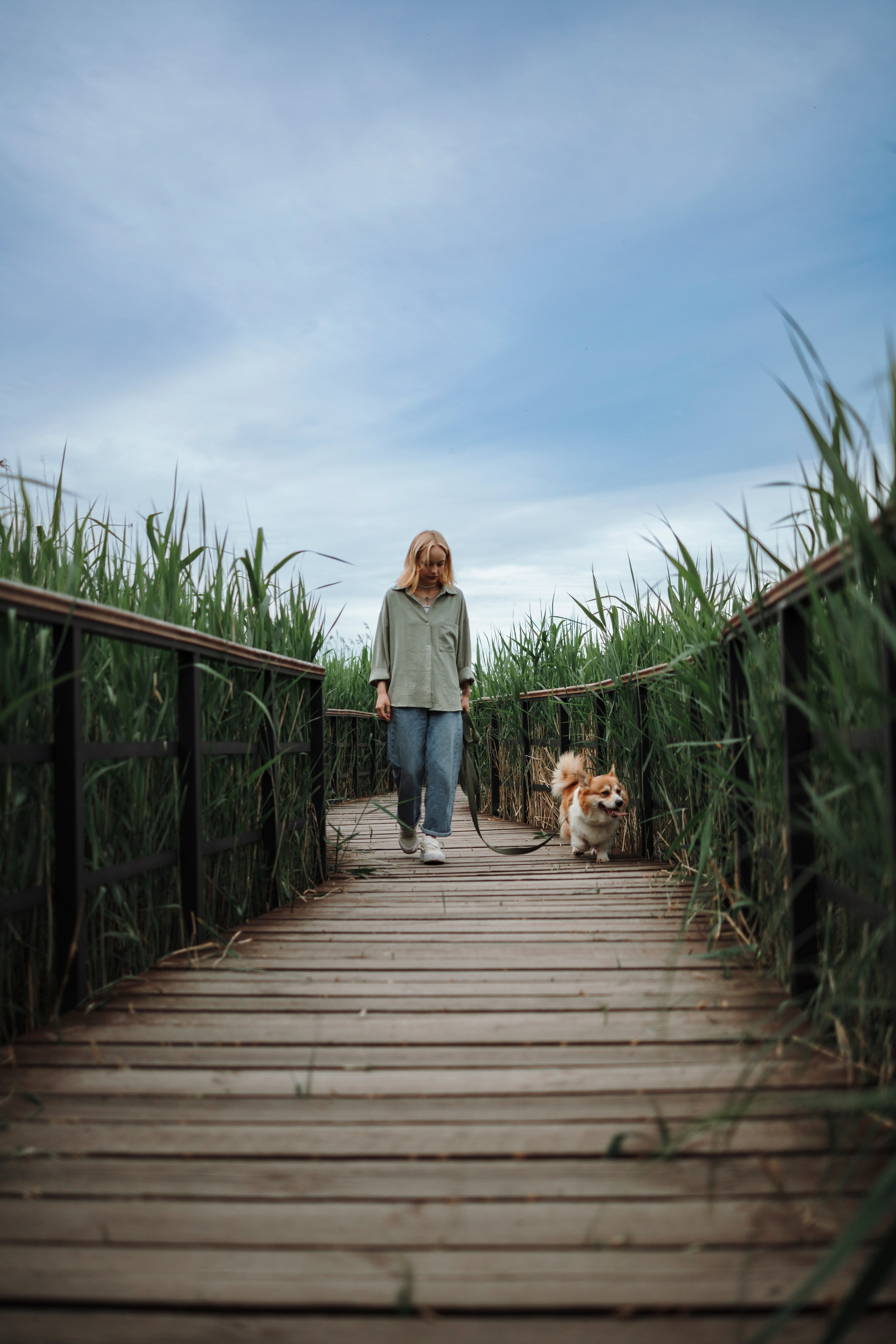 Даша и корги Рудик. Фотограф-анималист в Санкт-Петеребурге Титова Алиса