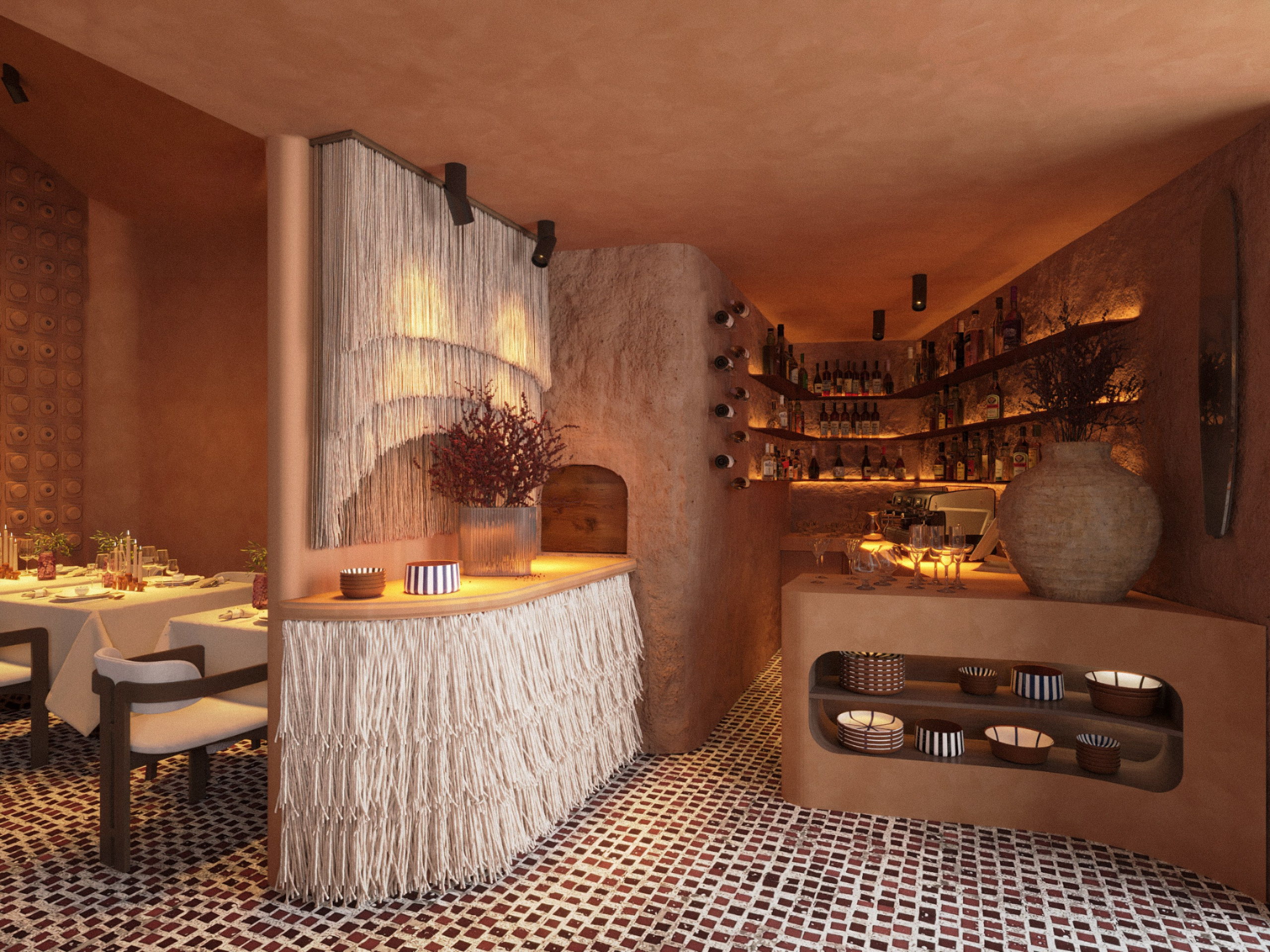 Ресторан Tbilisi. Юлия Григорьева — 3D визуализатор