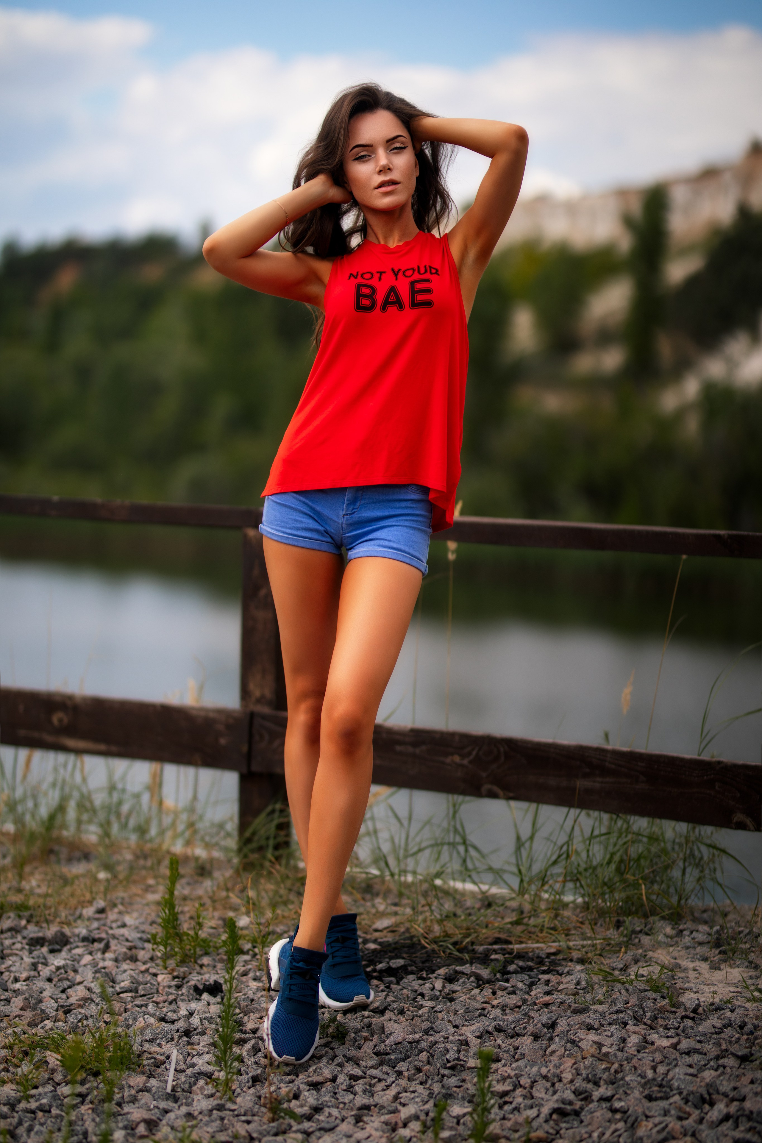 Летняя съемка с Екатериной на природе в парке Белый Колодец в формате для «себя»