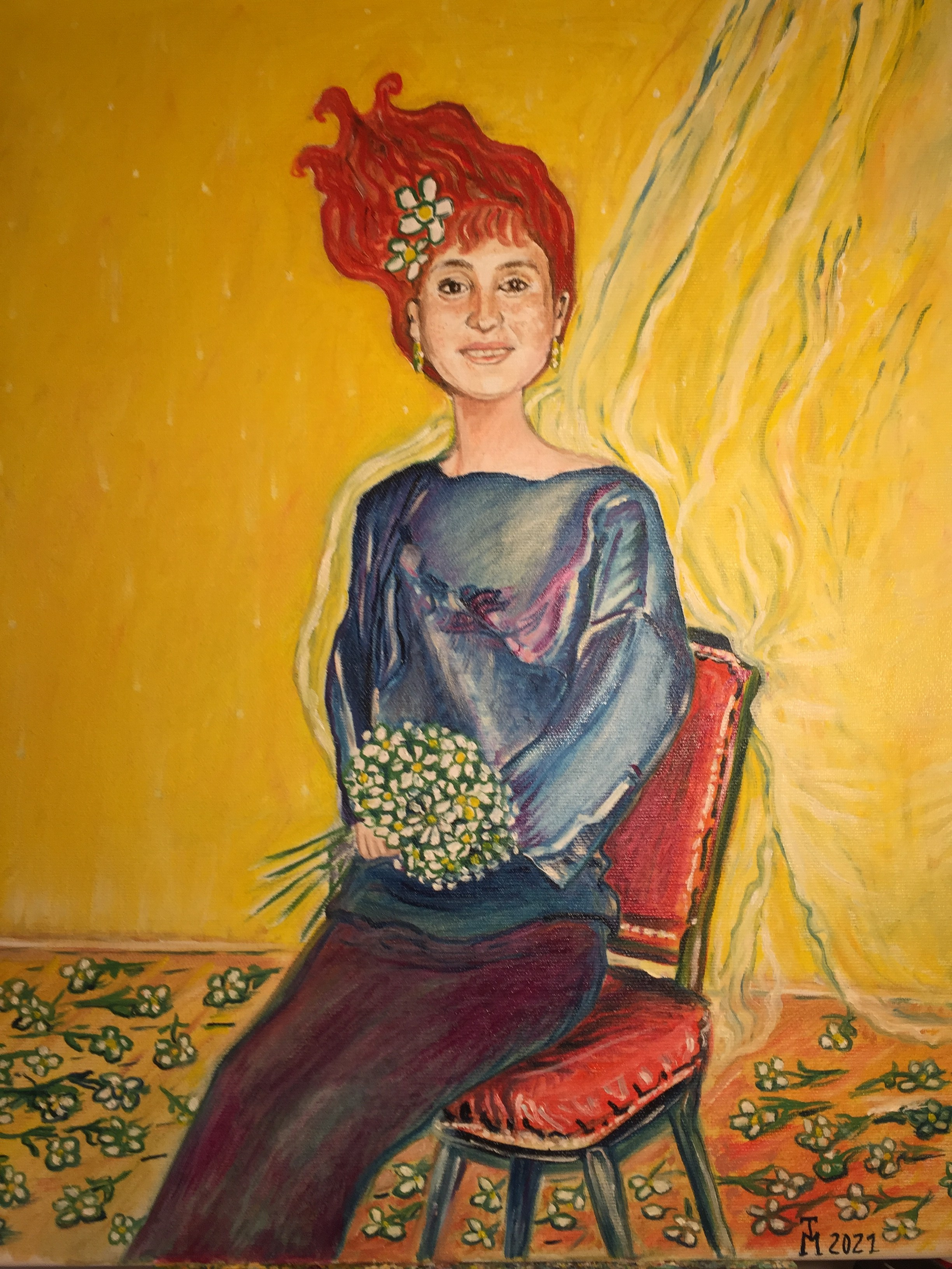 Portrait 50/60 cm Oil on canvas 2021