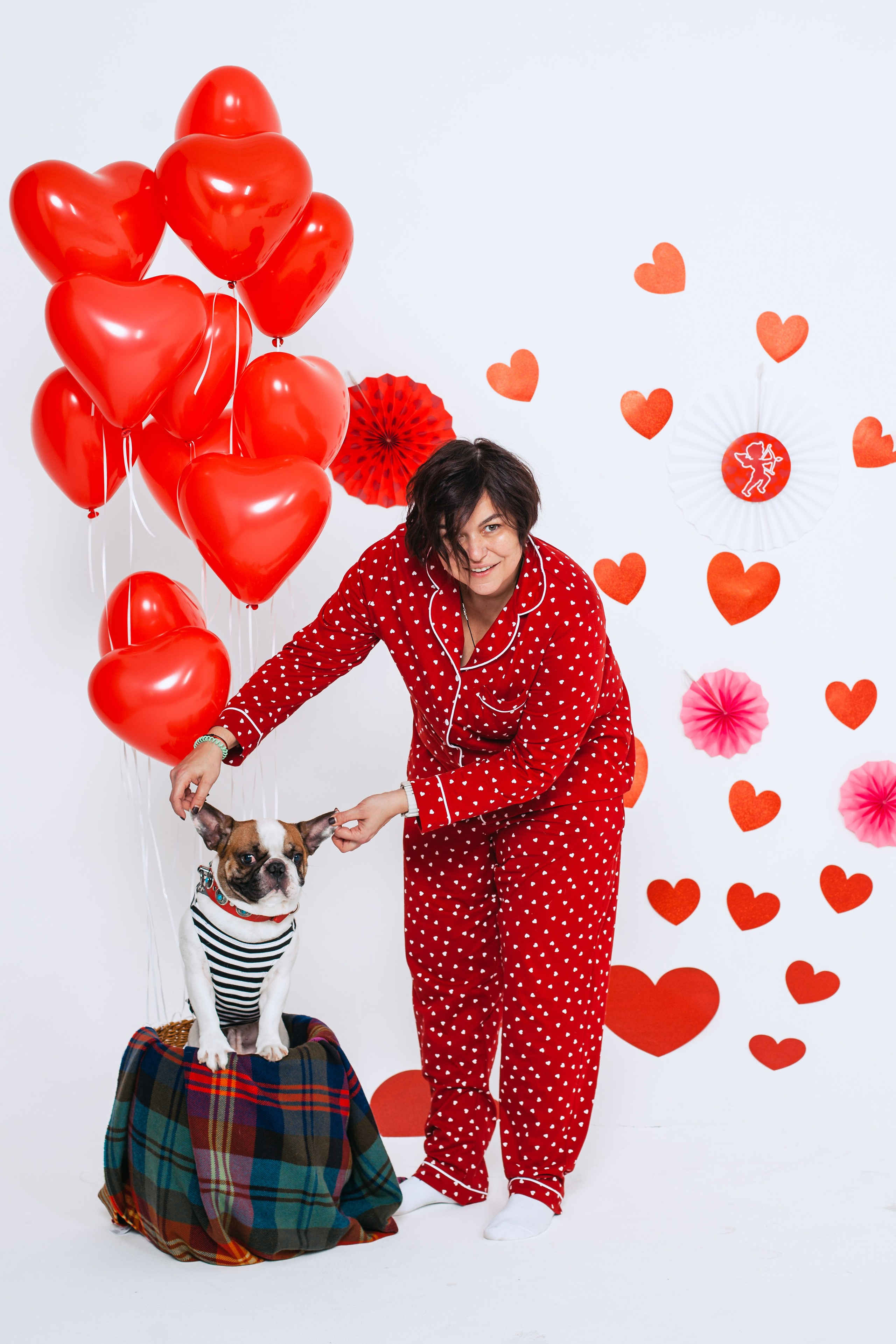 Пижамная вечеринка французских бульдогов и их хозяев. Фотограф-анималист Татьяна Степанова