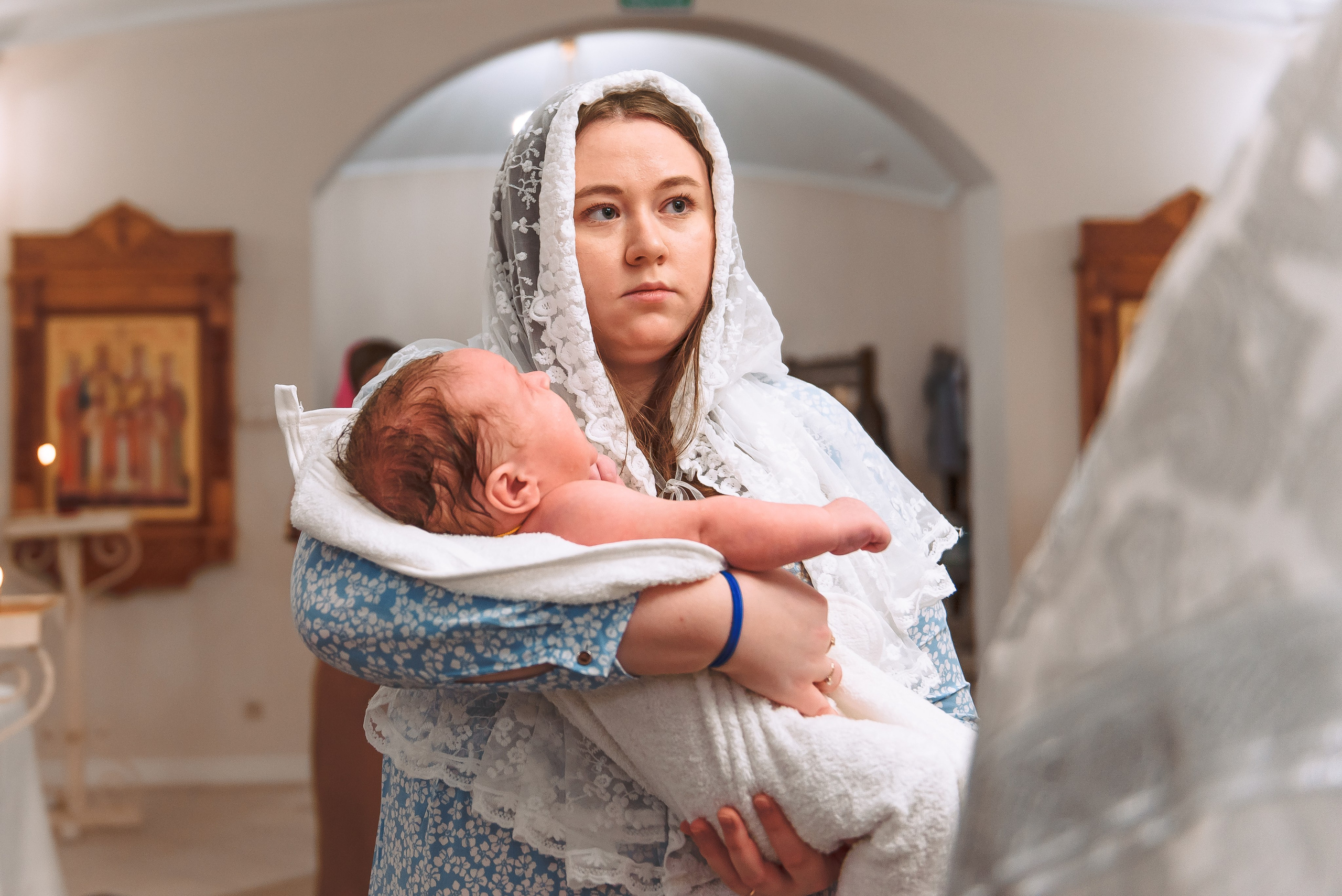 Крещение в Храме иконы Божией Матери Неупиваемая Чаша. Свадебный и семейный фотограф в Москве Юлия Винник