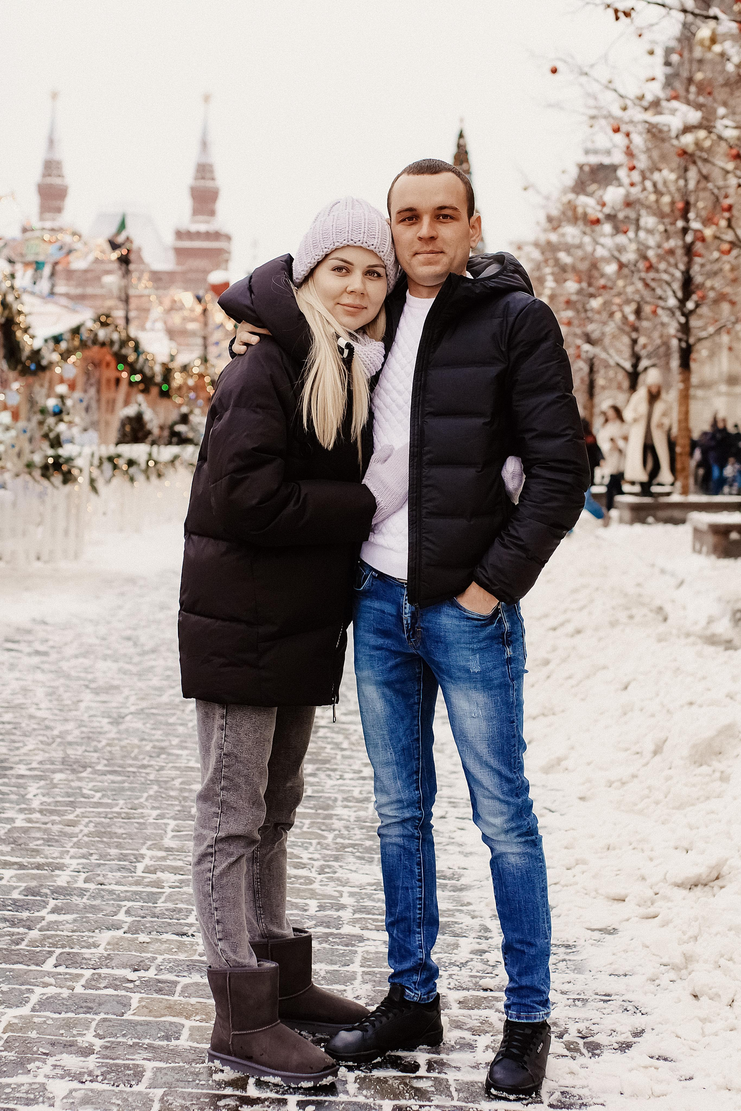 Денис и Алеся. Новогодний фотодень. Профессиональный фотограф, Москва |Видное Елена Елизарова