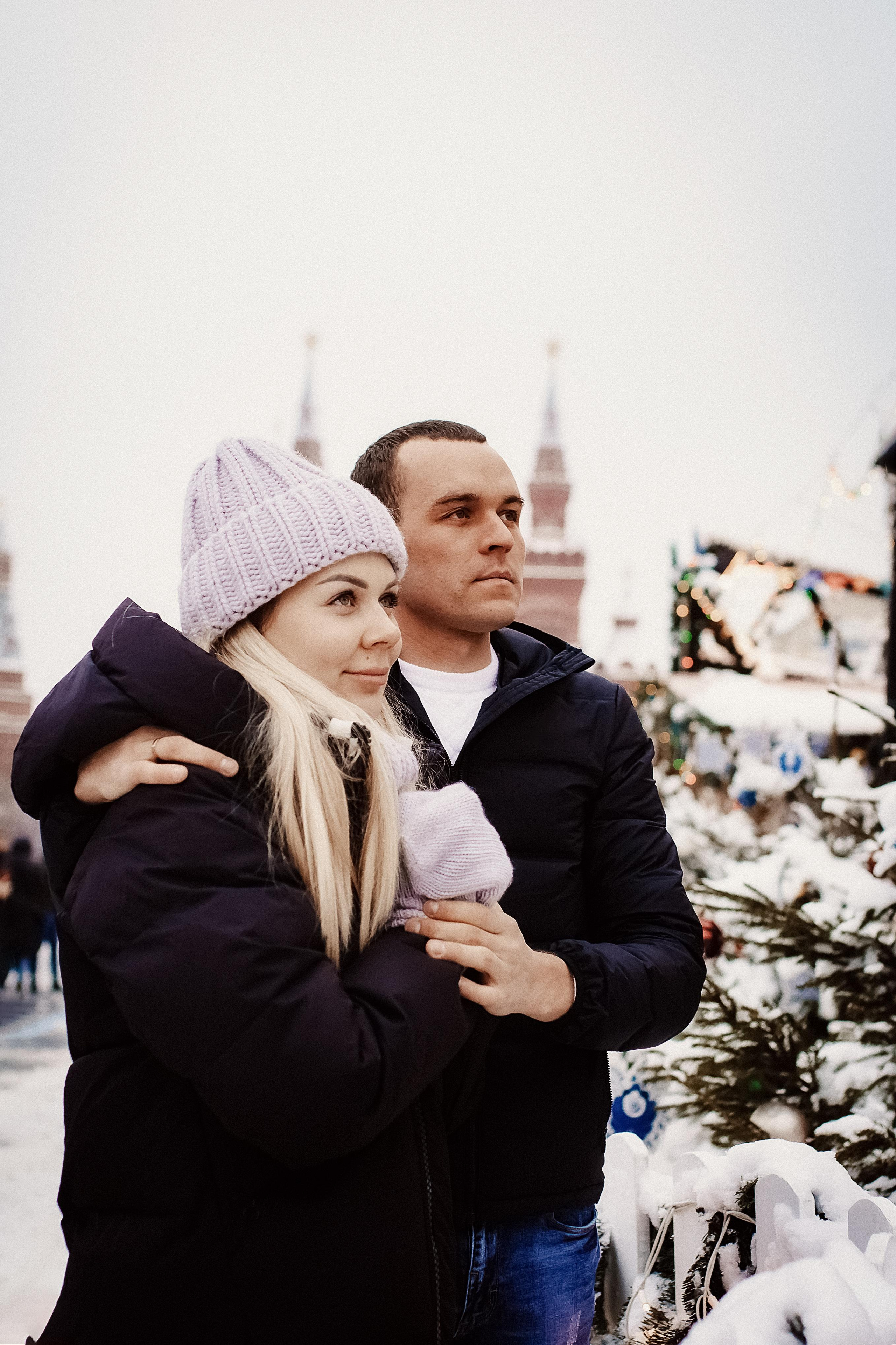 Денис и Алеся. Новогодний фотодень. Профессиональный фотограф, Москва |Видное Елена Елизарова