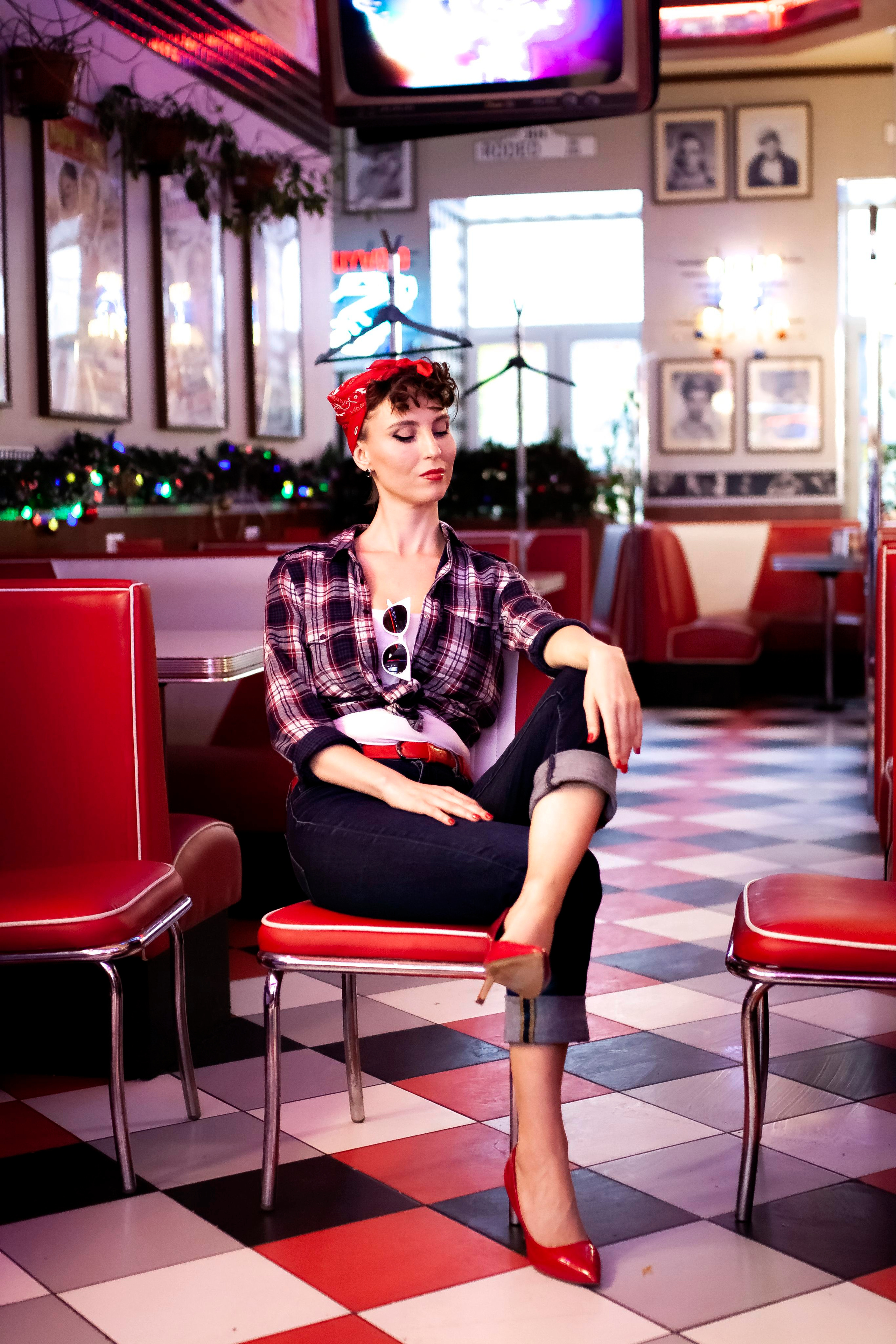 Надежда. Стилизованная сьемка. Америка 50-х. Профессиональный фотограф, Москва |Видное Елена Елизарова