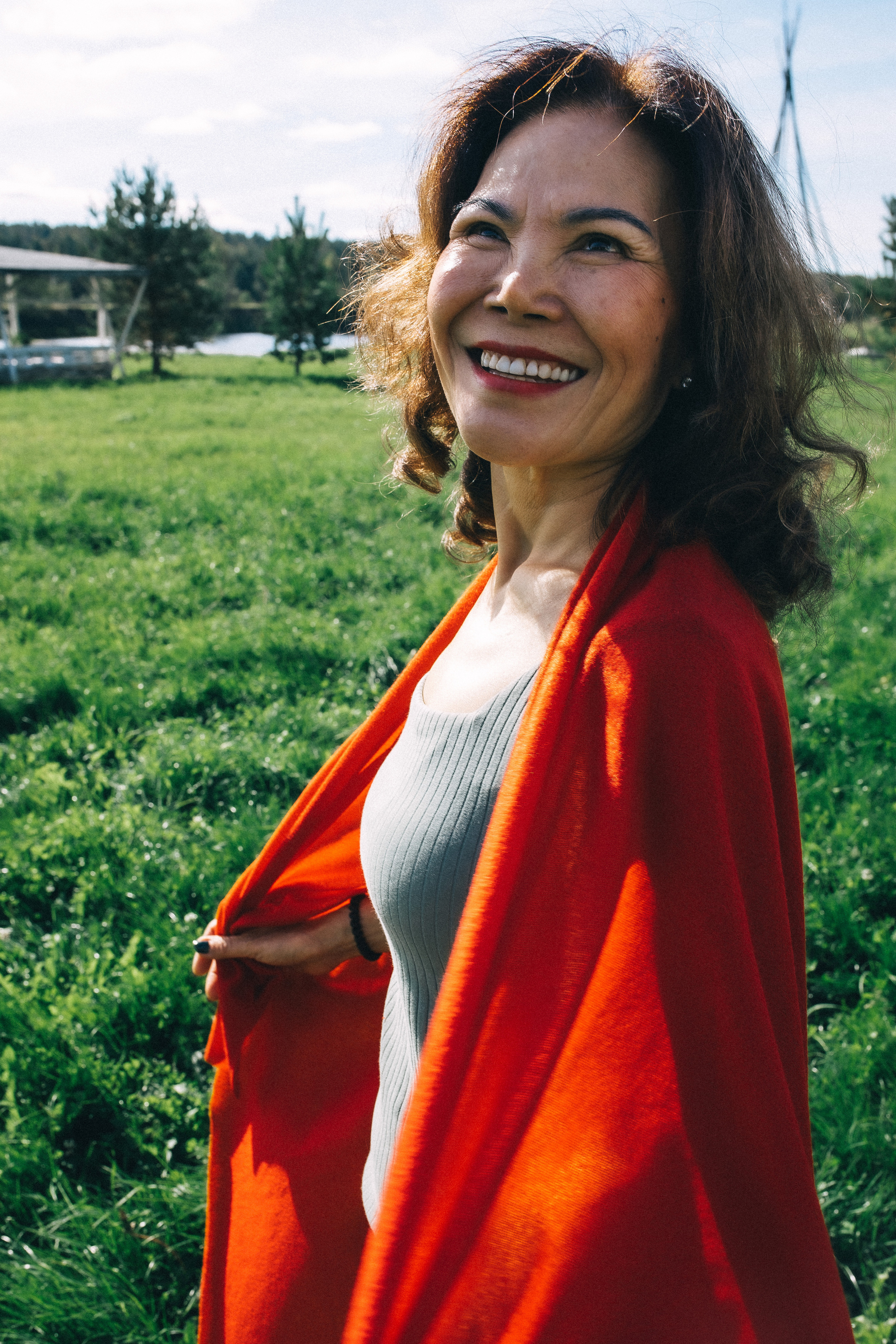 Йога дача. Идея постановочная, а эмоции неподдельные!. Профессиональный фотограф, Москва |Видное Елена Елизарова