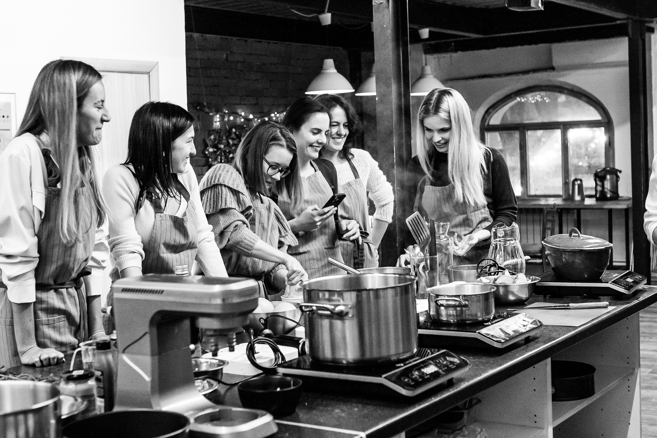 Девичник в кулинарной студии. Профессиональный фотограф, Москва |Видное Елена Елизарова