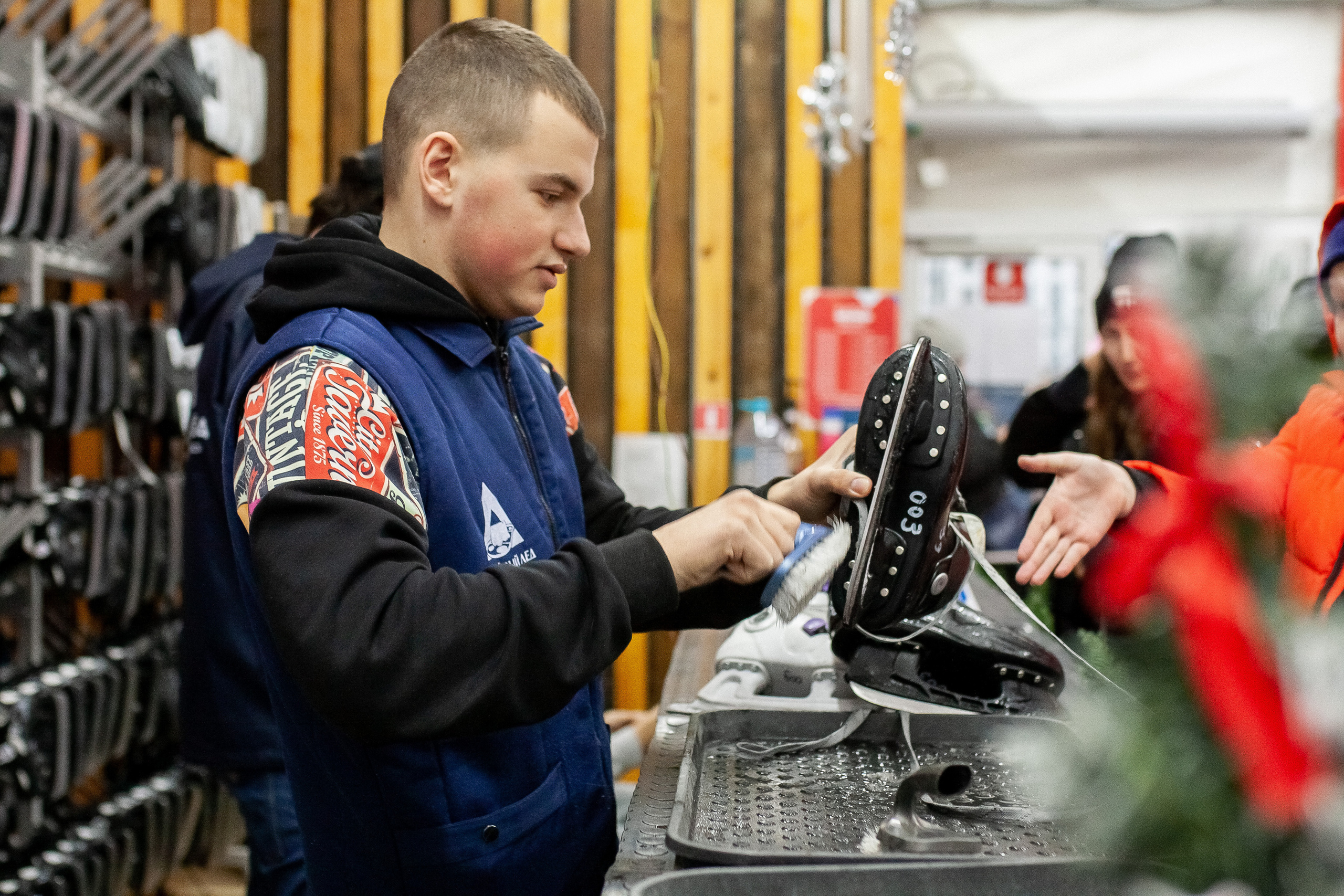Каток. Веселое катание. Профессиональный фотограф, Москва |Видное Елена Елизарова