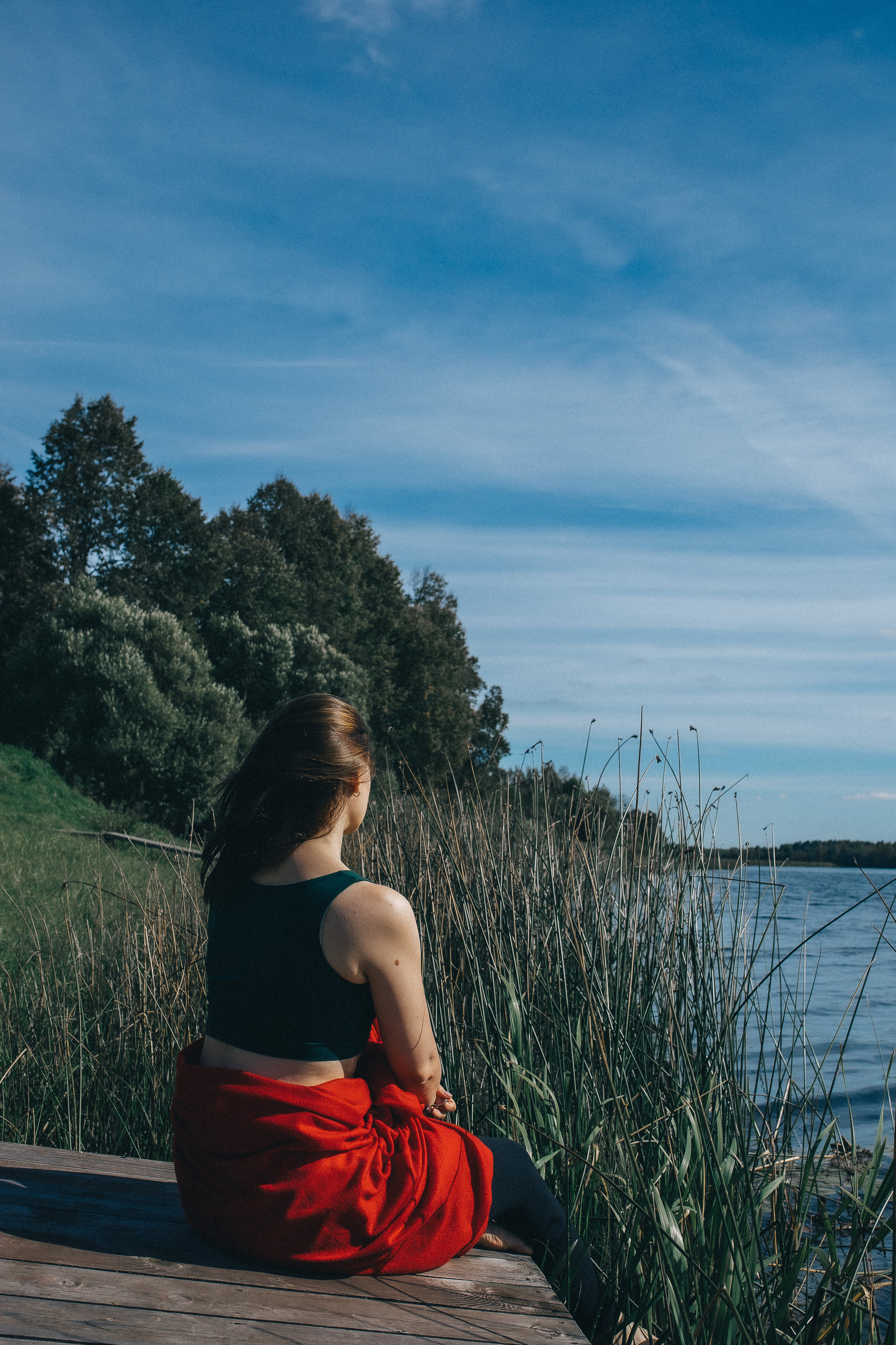 Йога дача. Идея постановочная, а эмоции неподдельные!. Профессиональный фотограф, Москва |Видное Елена Елизарова