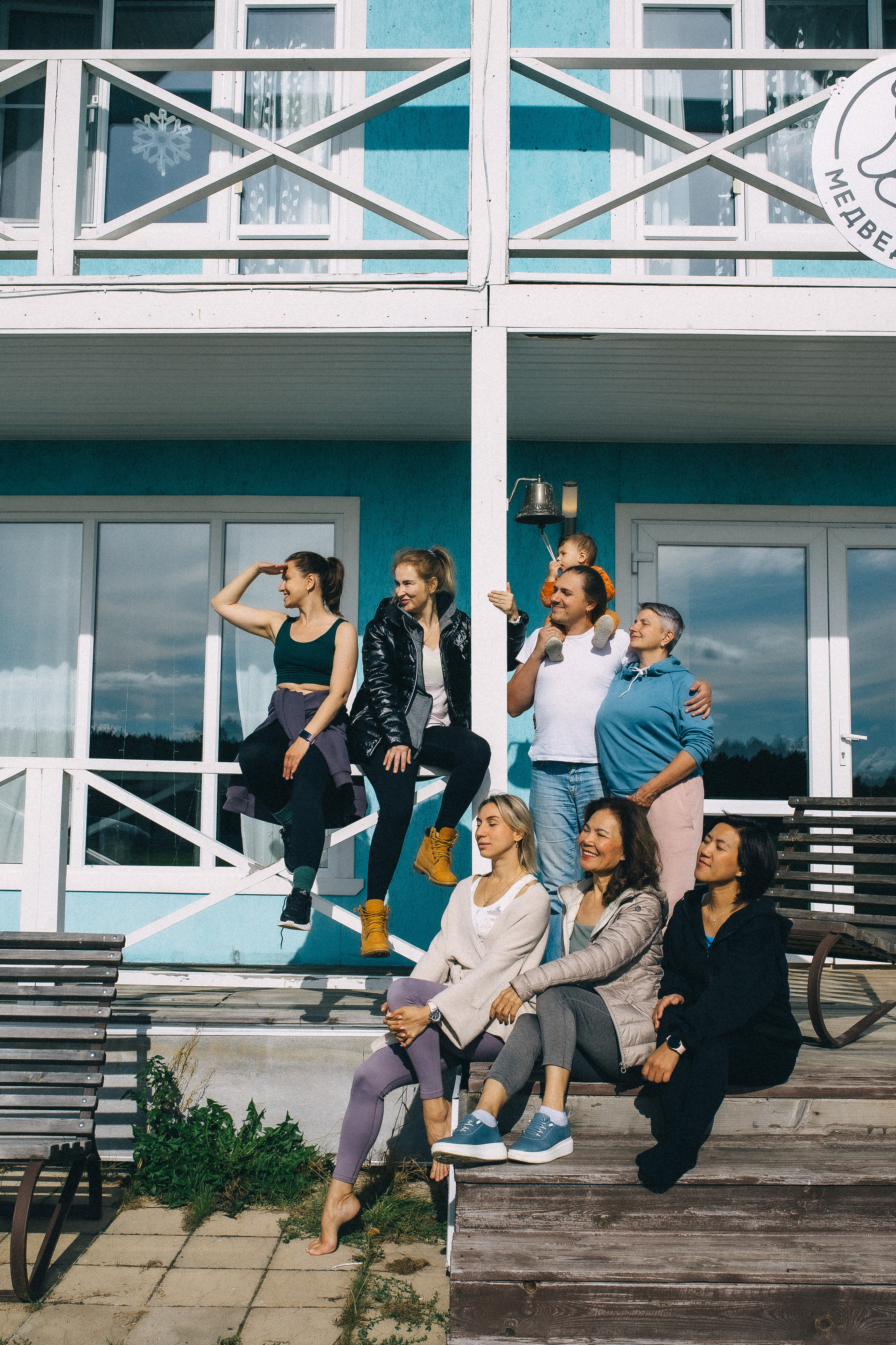 Йога дача. Идея постановочная, а эмоции неподдельные!. Профессиональный фотограф, Москва |Видное Елена Елизарова