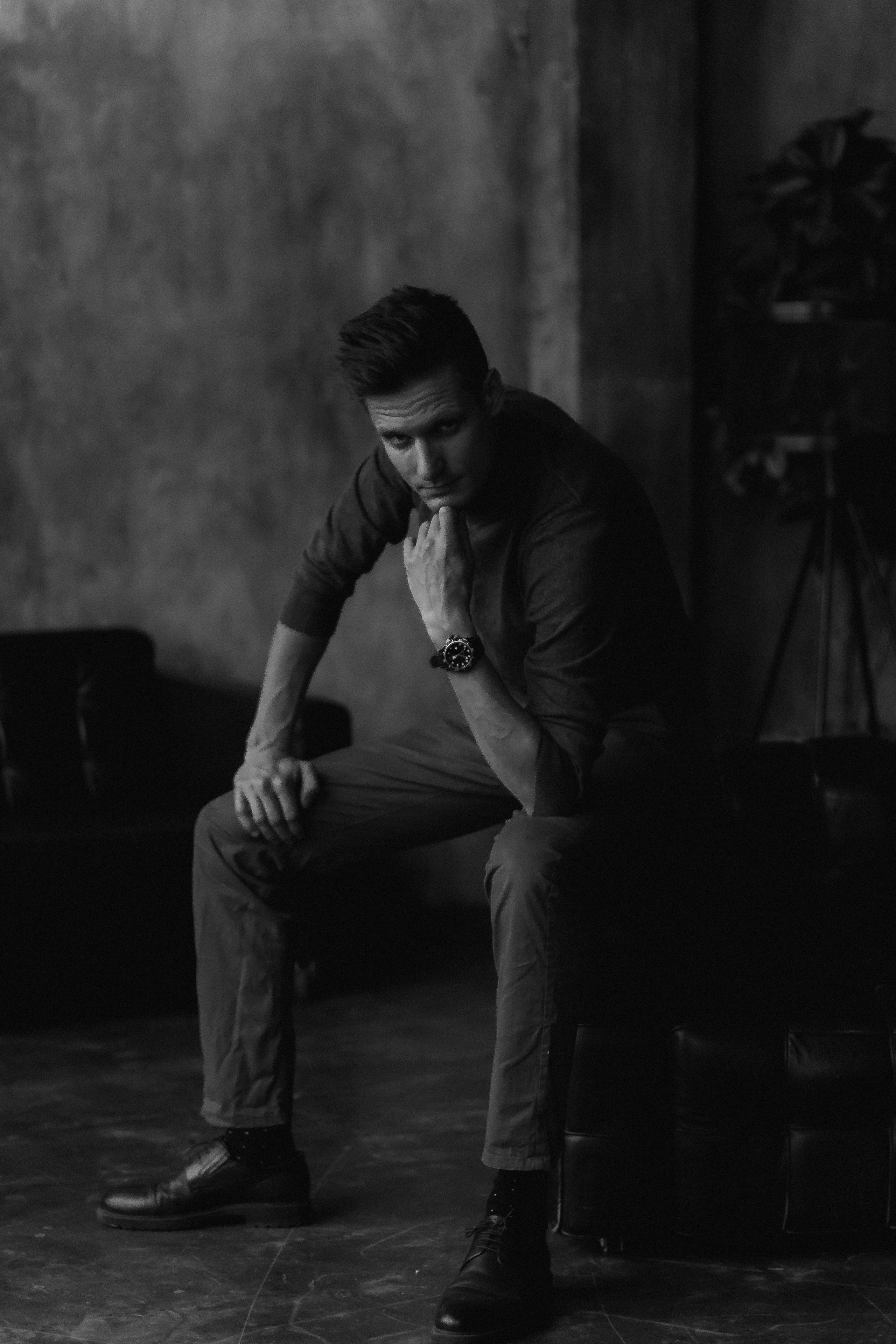 Евгений. Стильная сьемка в студии. Профессиональный фотограф, Москва |Видное Елена Елизарова