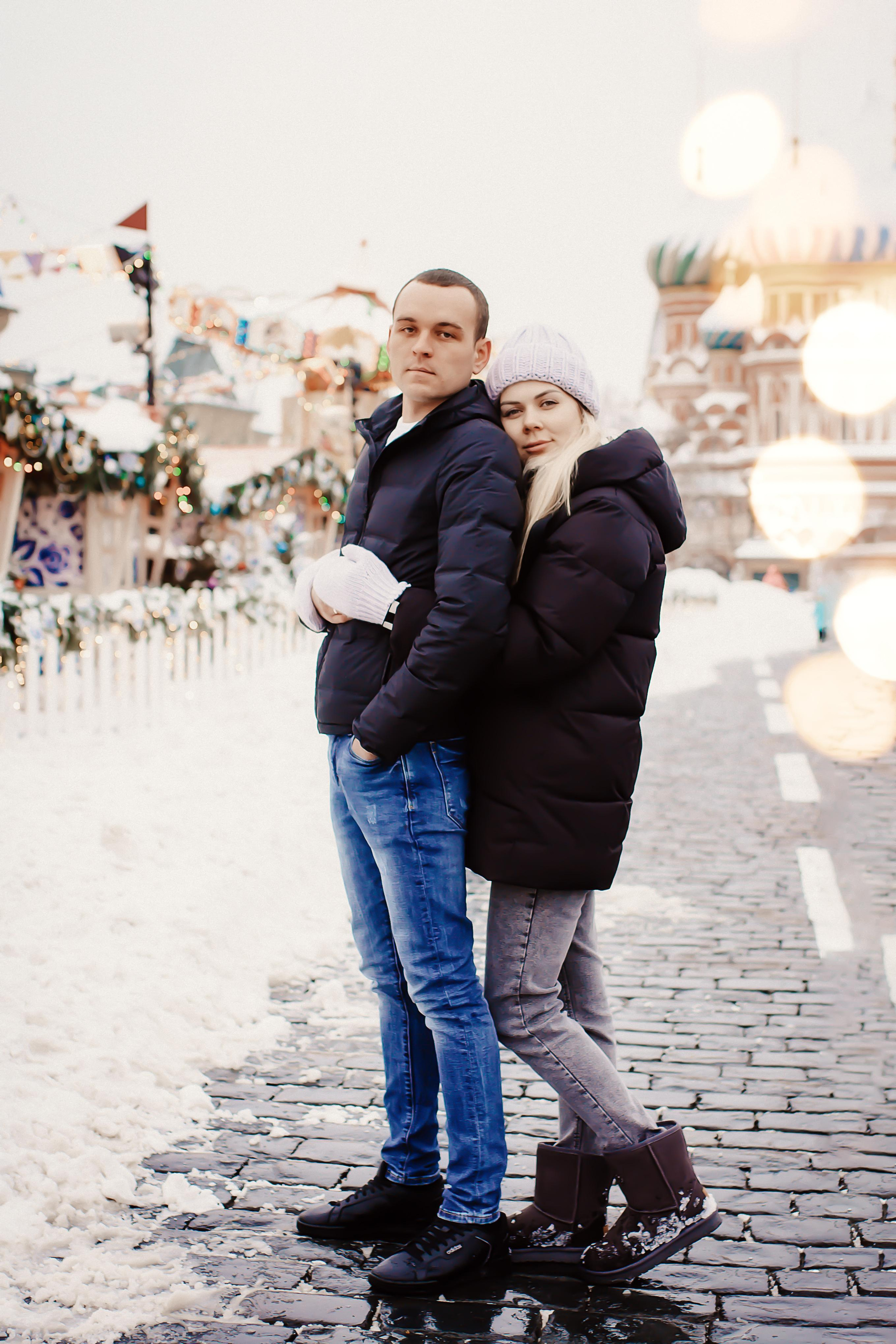 Денис и Алеся. Новогодний фотодень. Профессиональный фотограф, Москва |Видное Елена Елизарова