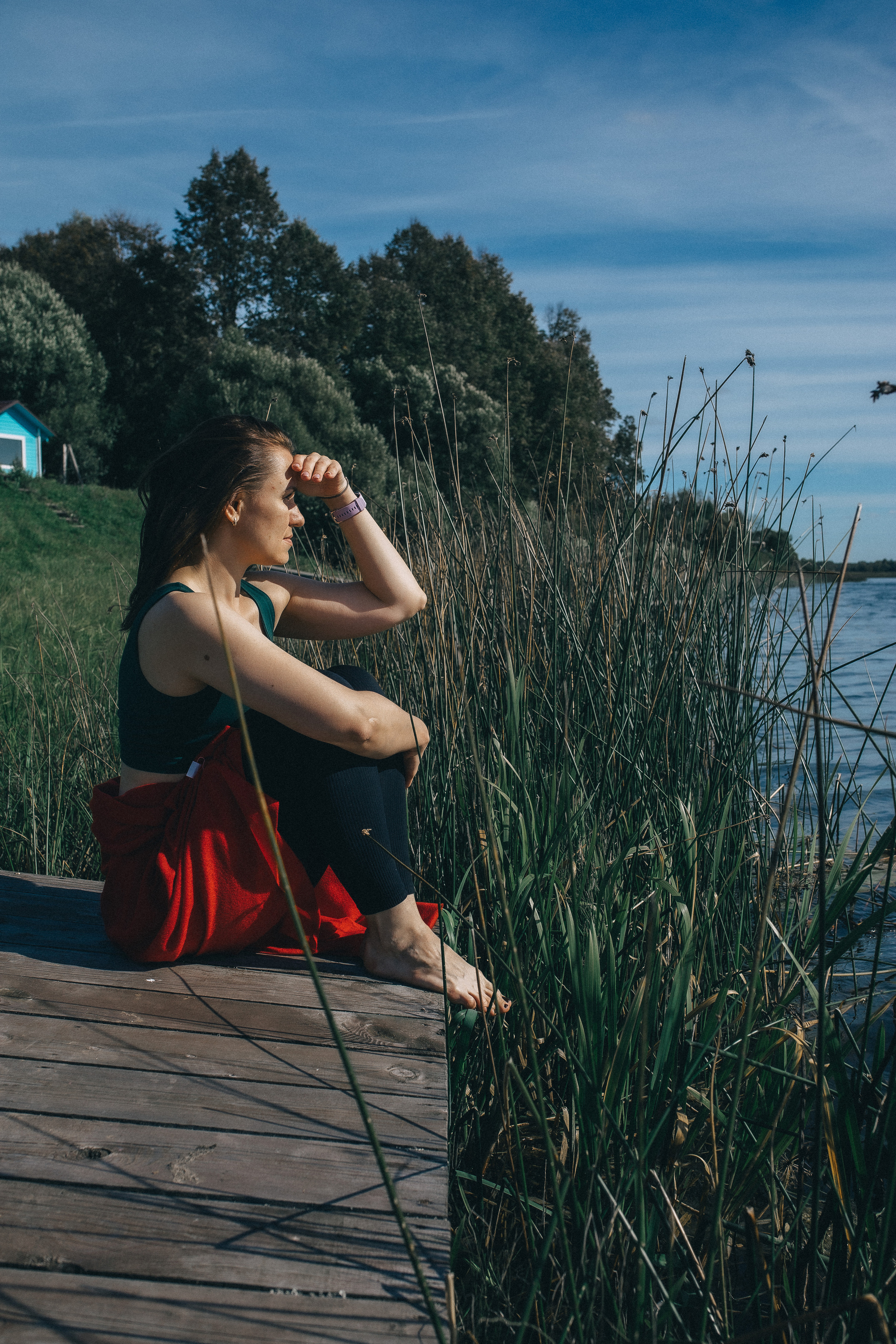 Йога дача. Идея постановочная, а эмоции неподдельные!. Профессиональный фотограф, Москва |Видное Елена Елизарова