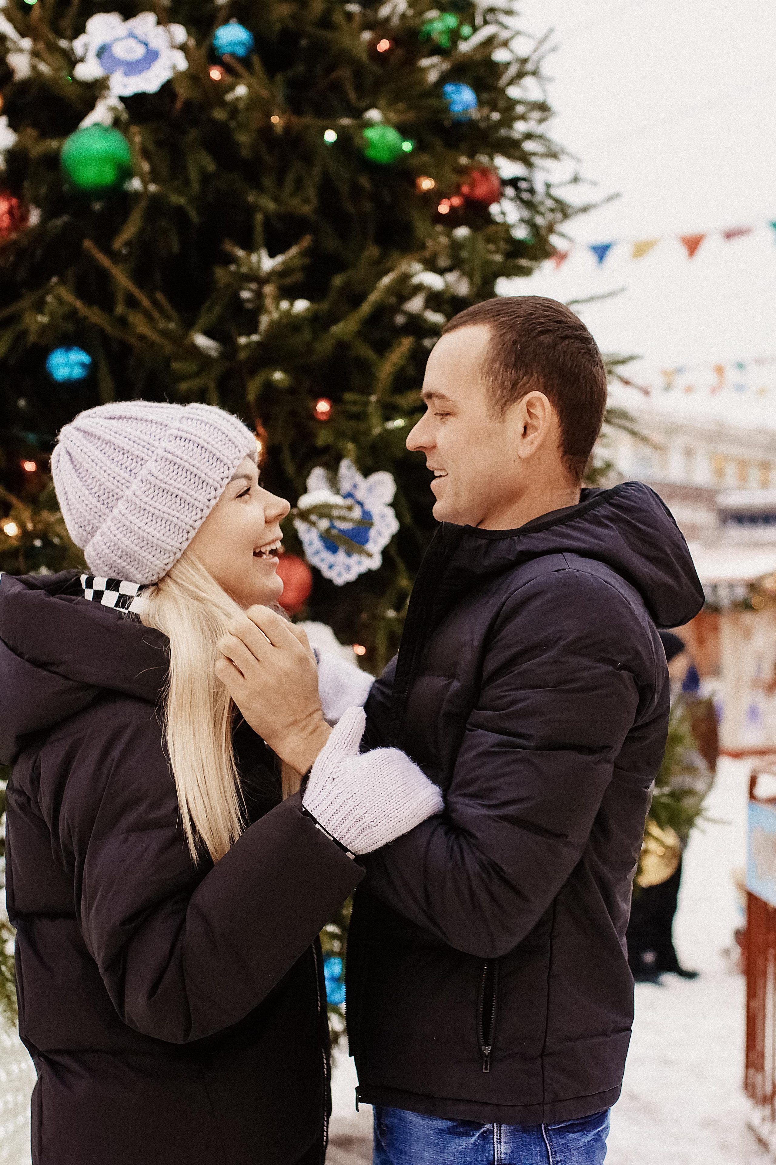 Денис и Алеся. Новогодний фотодень. Профессиональный фотограф, Москва |Видное Елена Елизарова