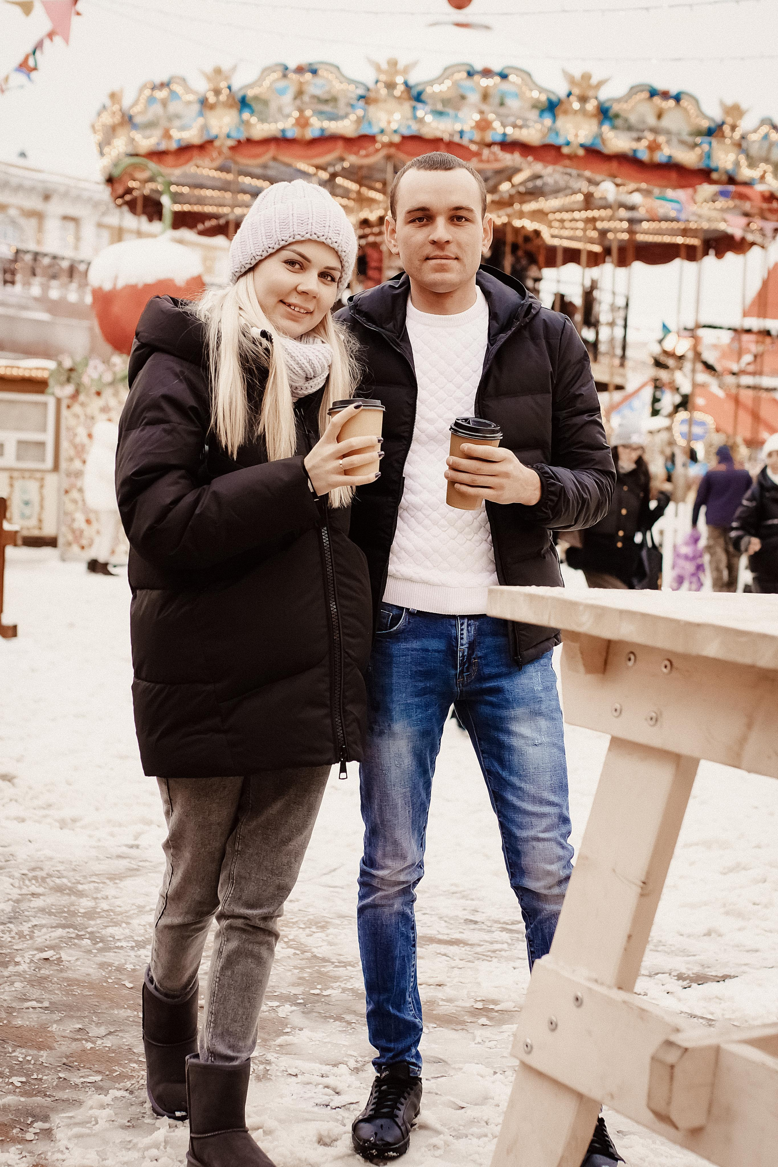 Денис и Алеся. Новогодний фотодень. Профессиональный фотограф, Москва |Видное Елена Елизарова