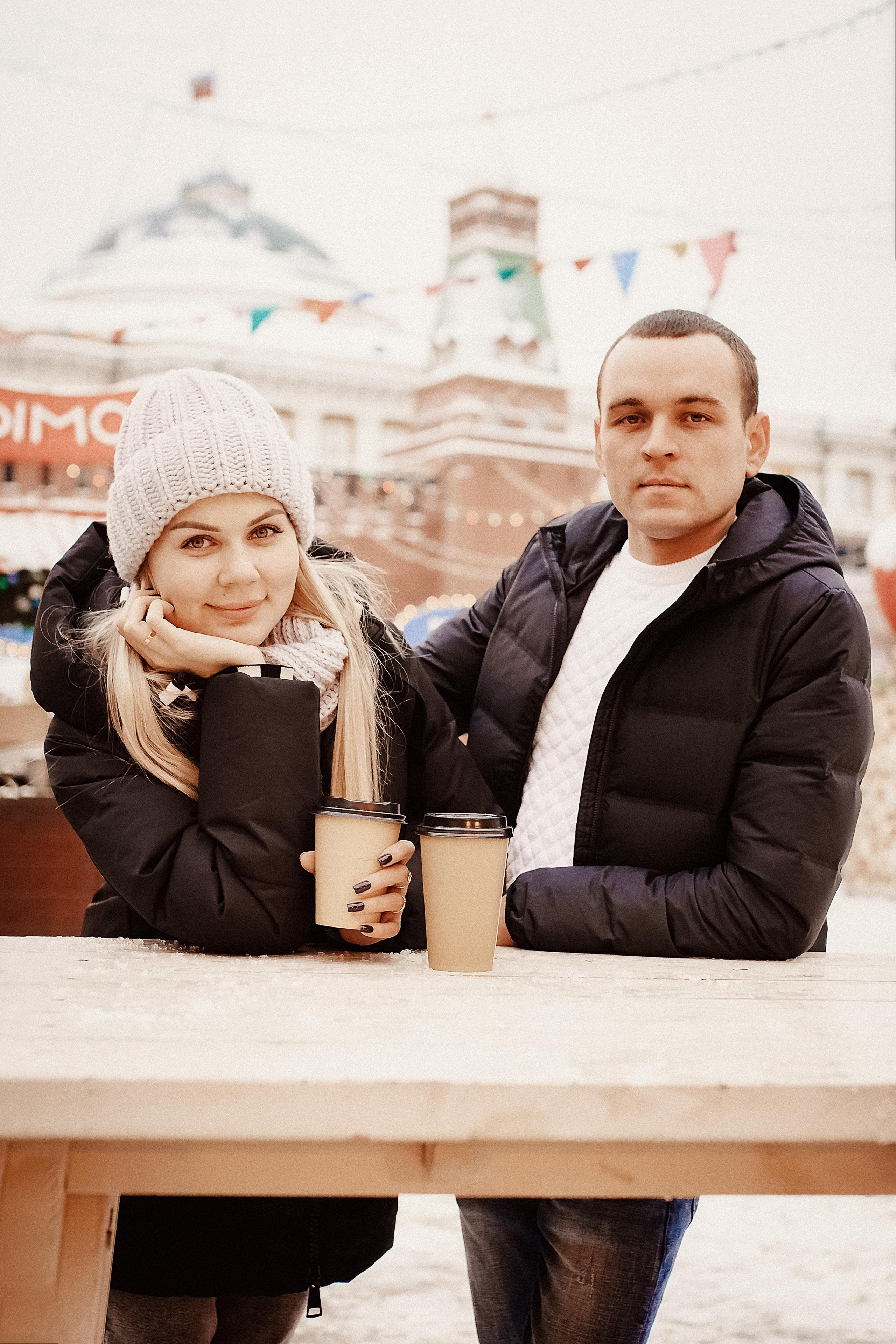 Денис и Алеся. Новогодний фотодень. Профессиональный фотограф, Москва |Видное Елена Елизарова