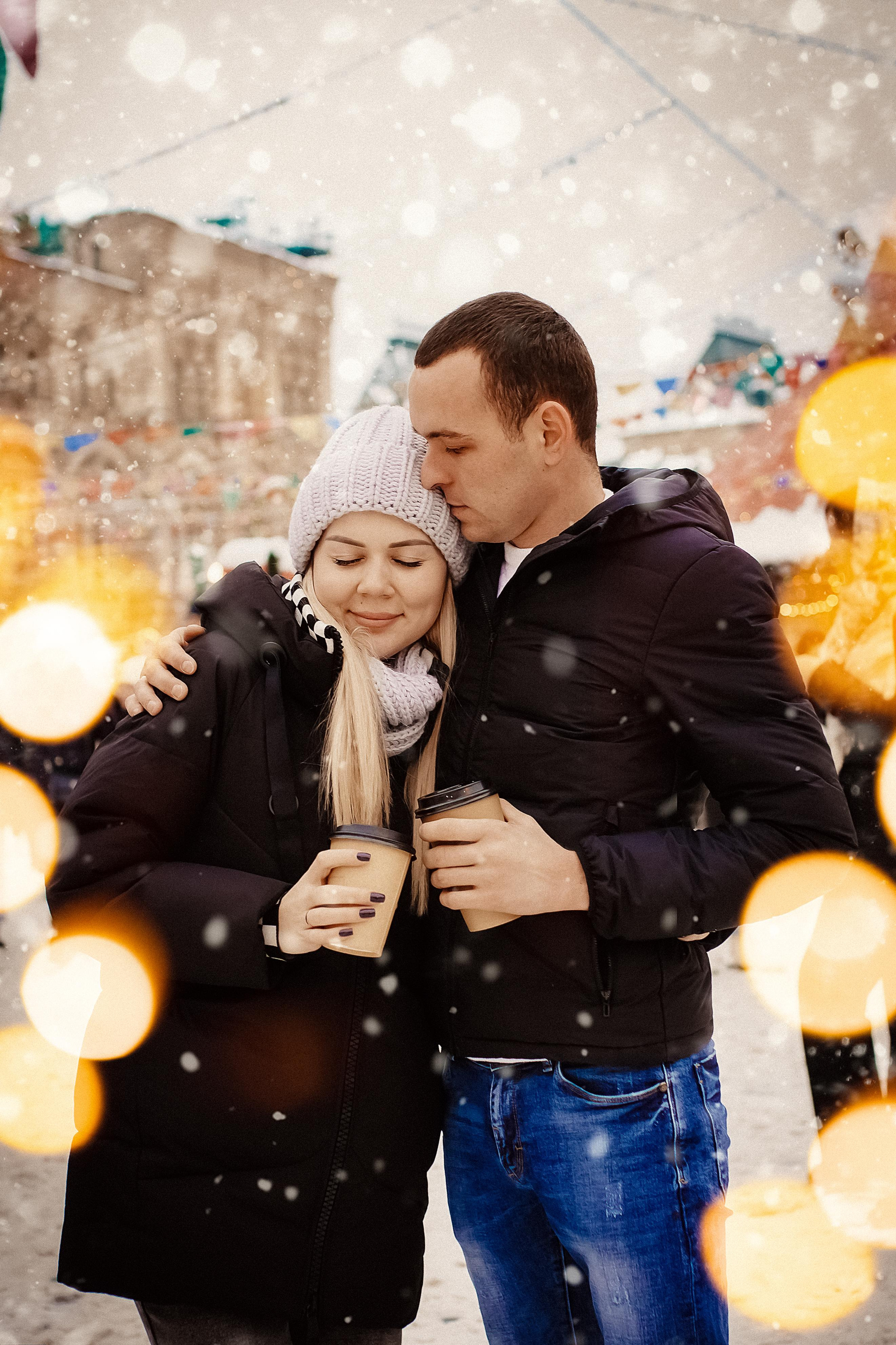 Денис и Алеся. Новогодний фотодень. Профессиональный фотограф, Москва |Видное Елена Елизарова