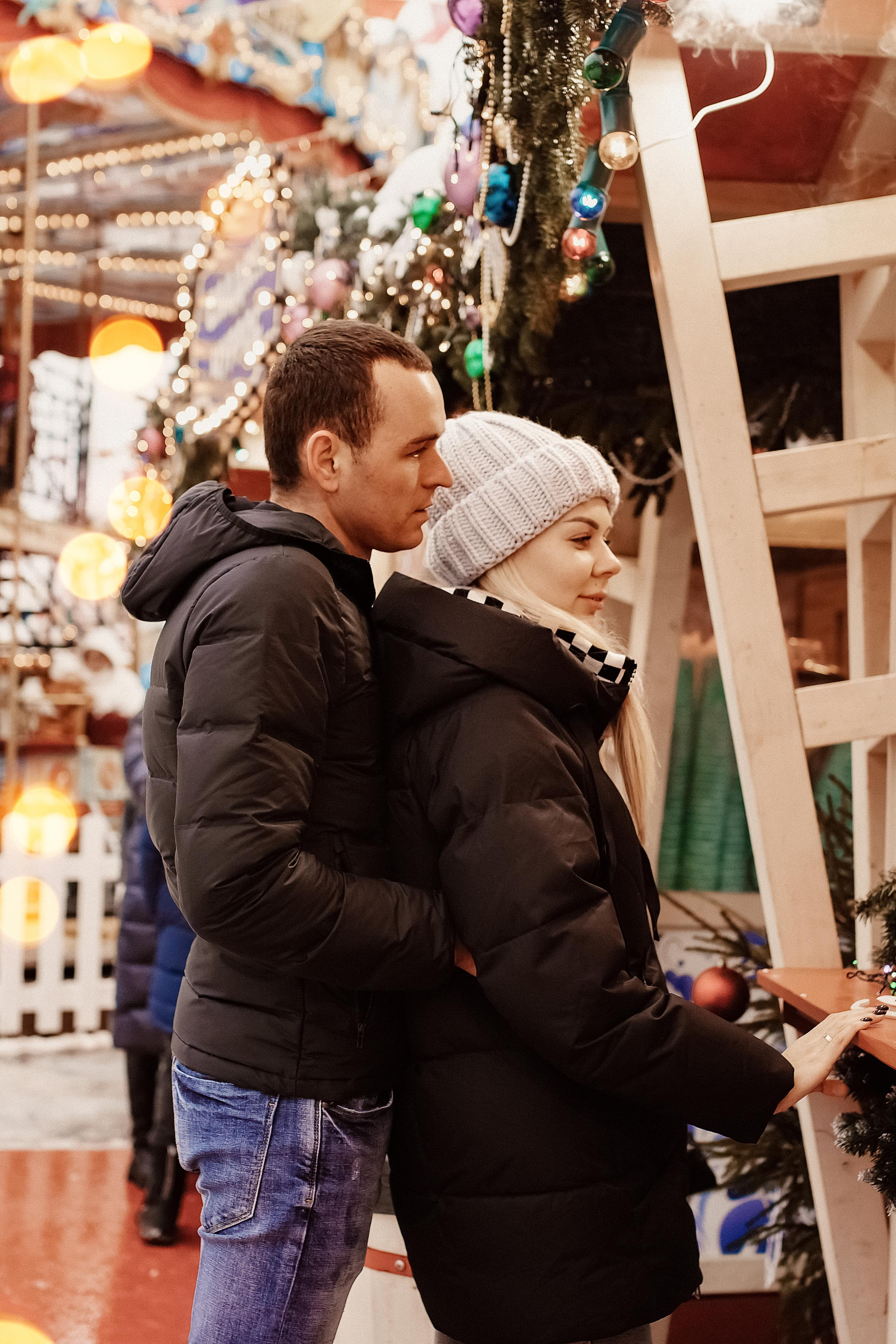 Денис и Алеся. Новогодний фотодень. Профессиональный фотограф, Москва |Видное Елена Елизарова