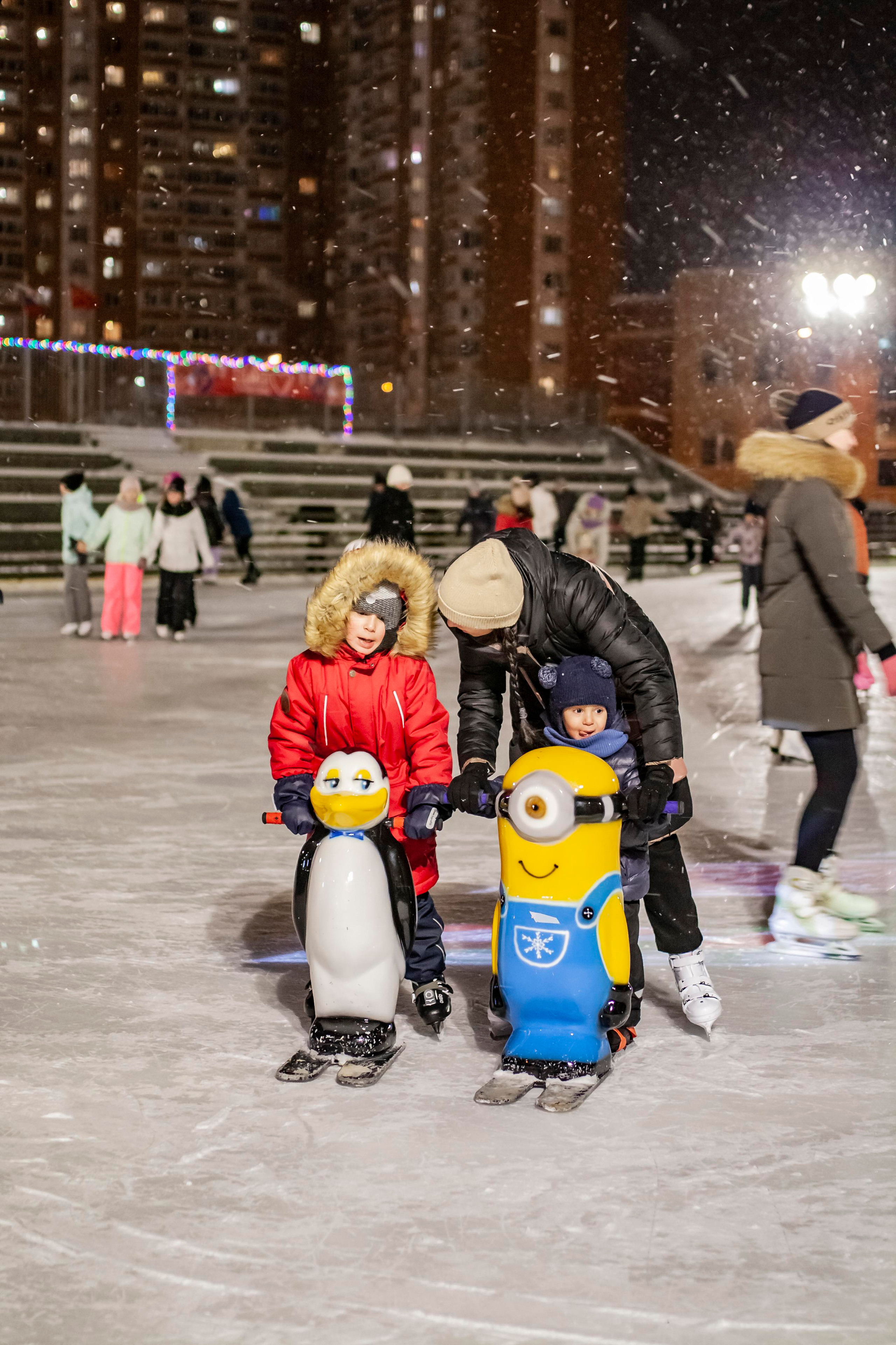 Каток. Веселое катание. Профессиональный фотограф, Москва |Видное Елена Елизарова