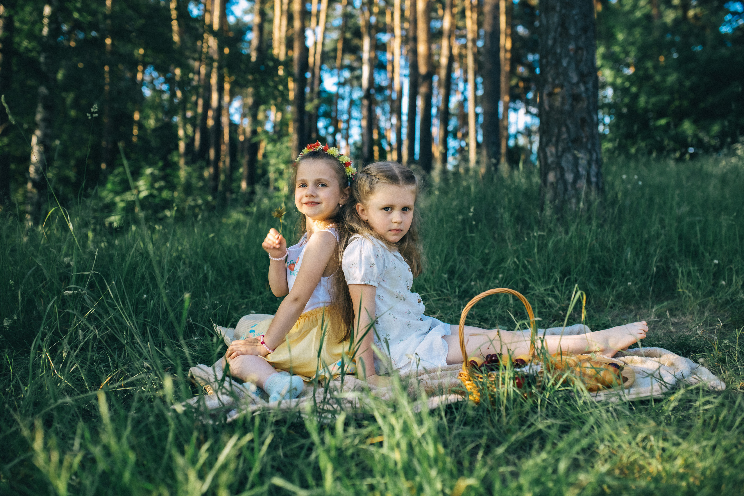 Лия и Полина. Пикник. Профессиональный фотограф, Москва |Видное Елена Елизарова