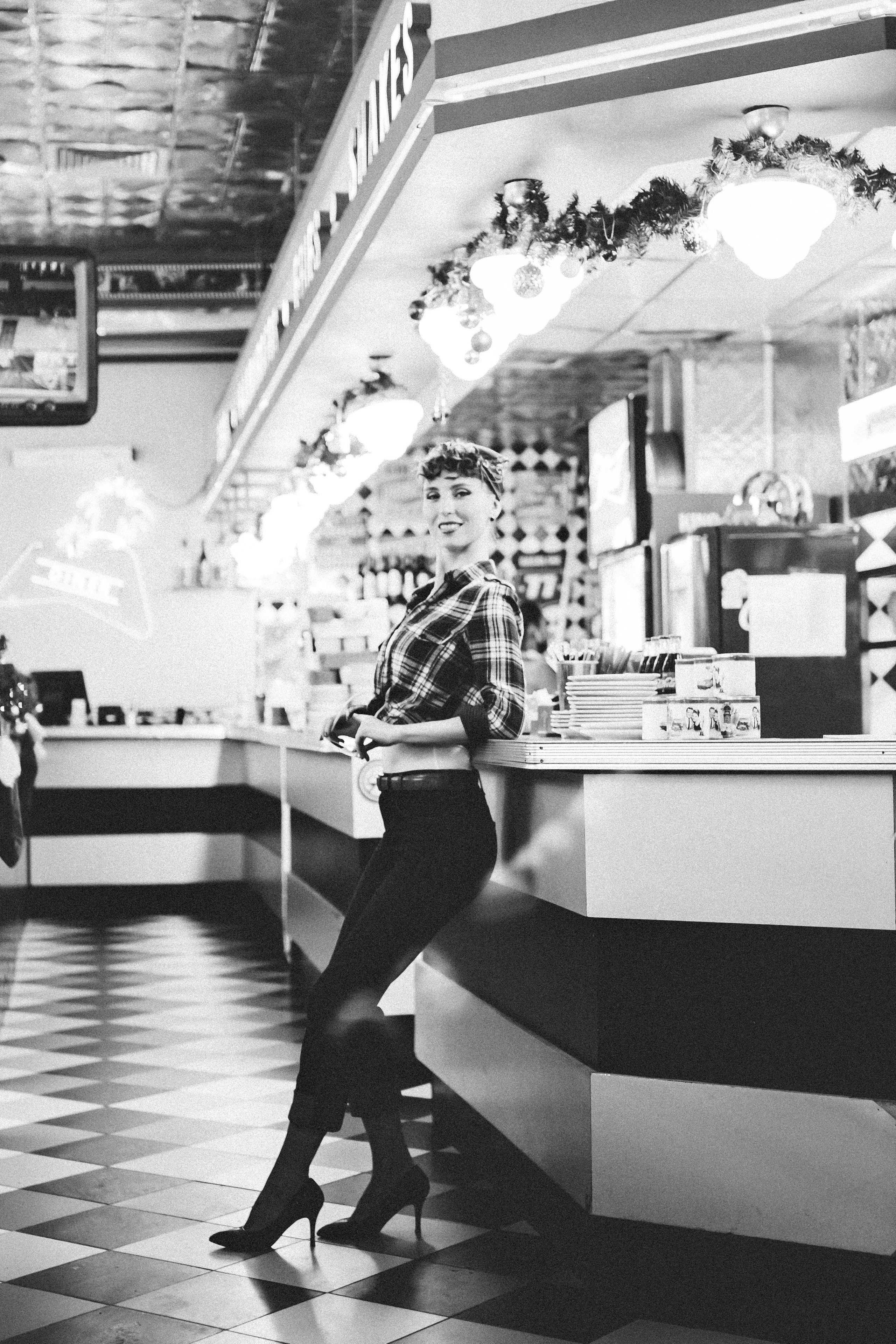 Надежда. Стилизованная сьемка. Америка 50-х. Профессиональный фотограф, Москва |Видное Елена Елизарова