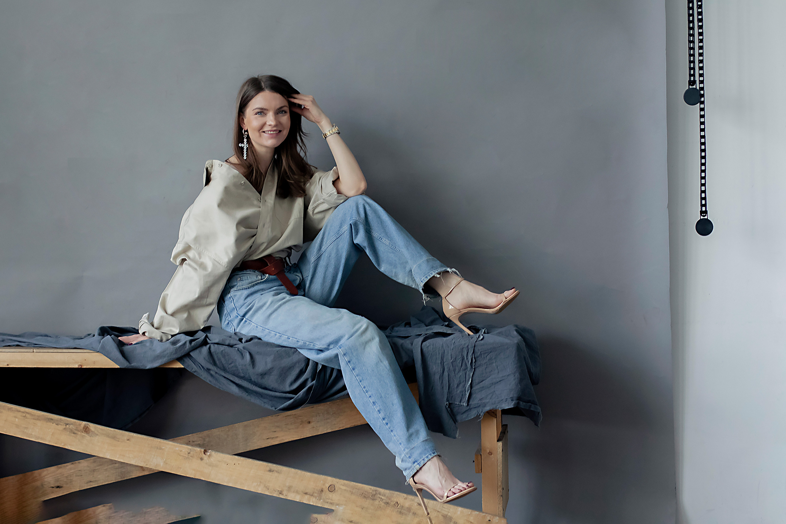 Натали. фотосессия в студии, много образов. Профессиональный фотограф, Москва |Видное Елена Елизарова