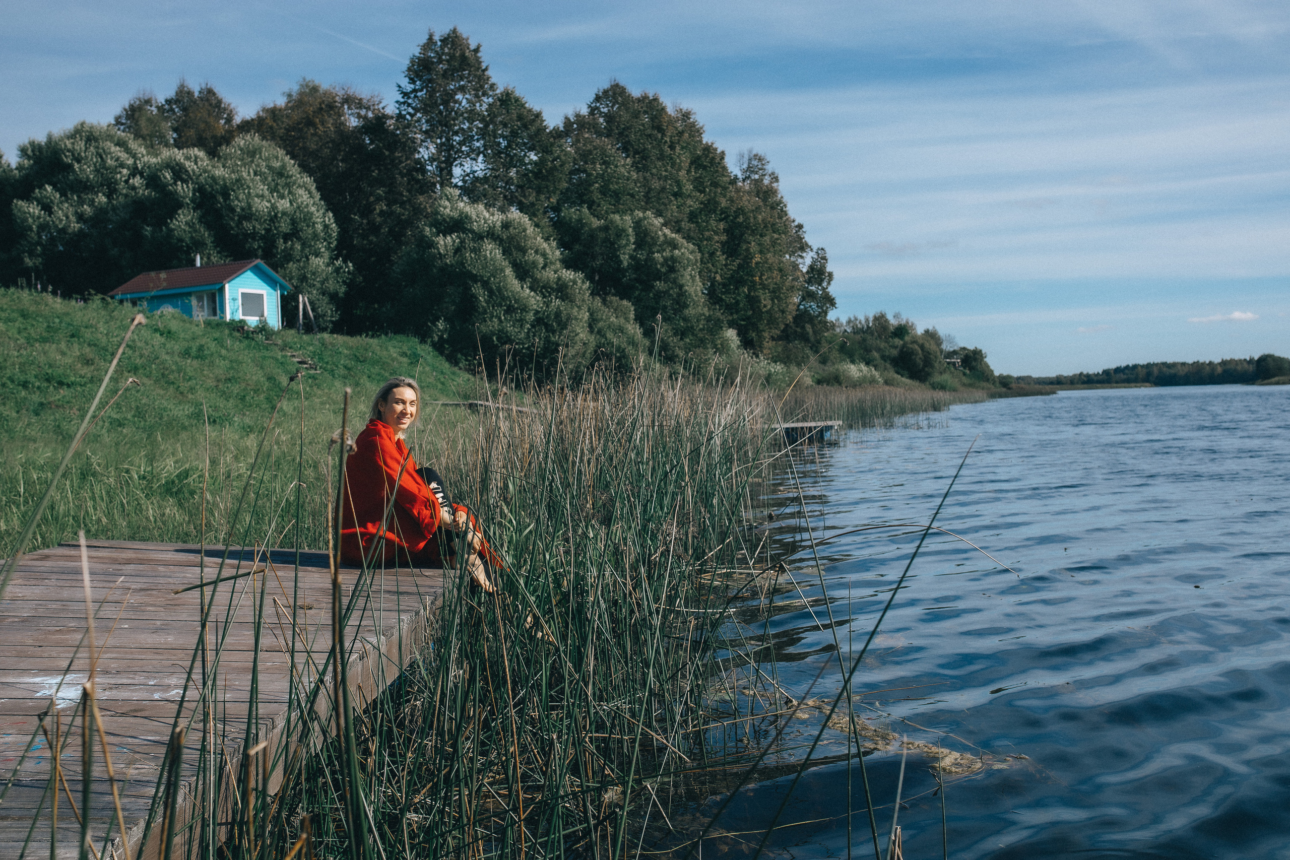 Йога дача. Идея постановочная, а эмоции неподдельные!. Профессиональный фотограф, Москва |Видное Елена Елизарова