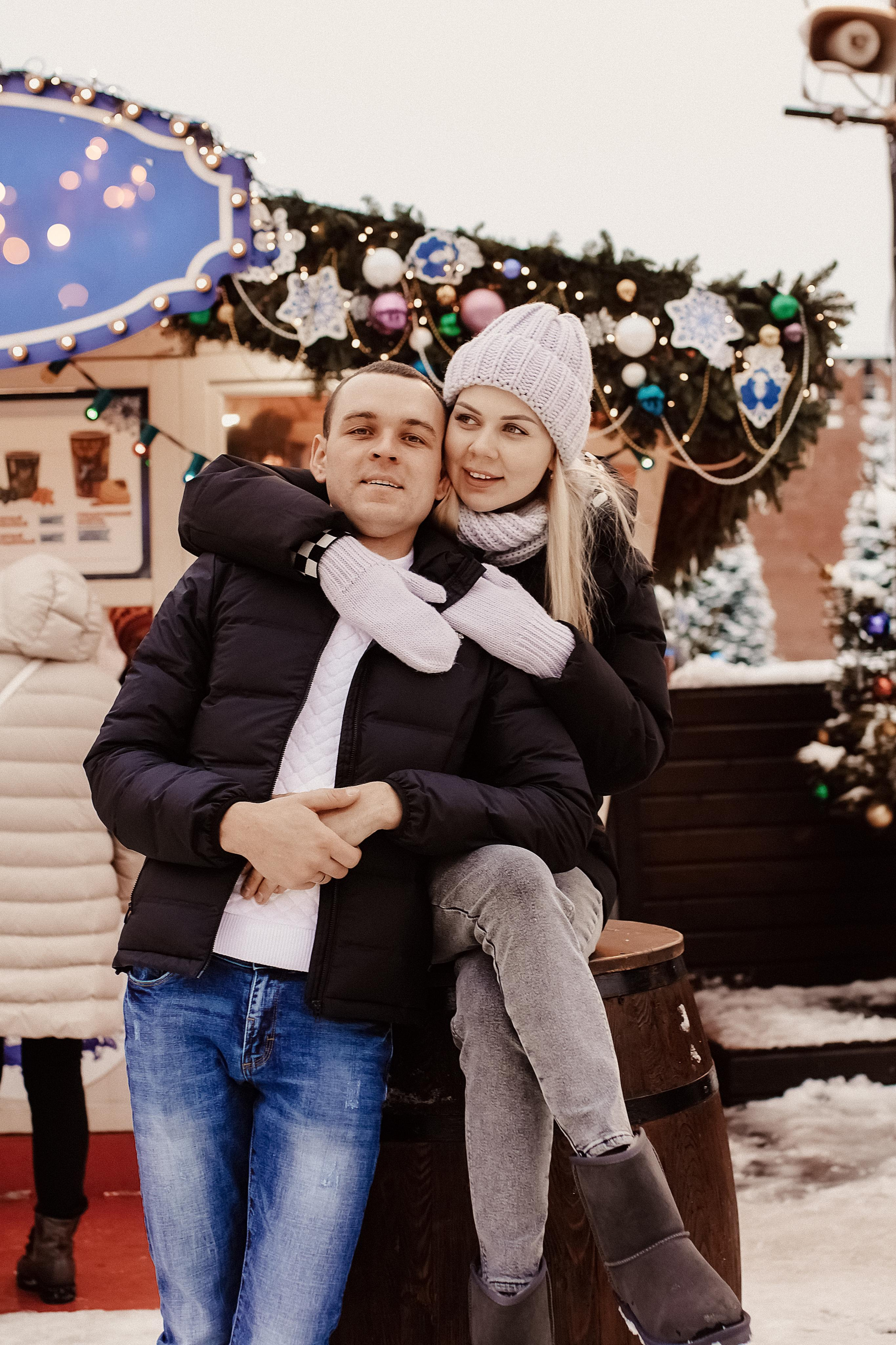 Денис и Алеся. Новогодний фотодень. Профессиональный фотограф, Москва |Видное Елена Елизарова