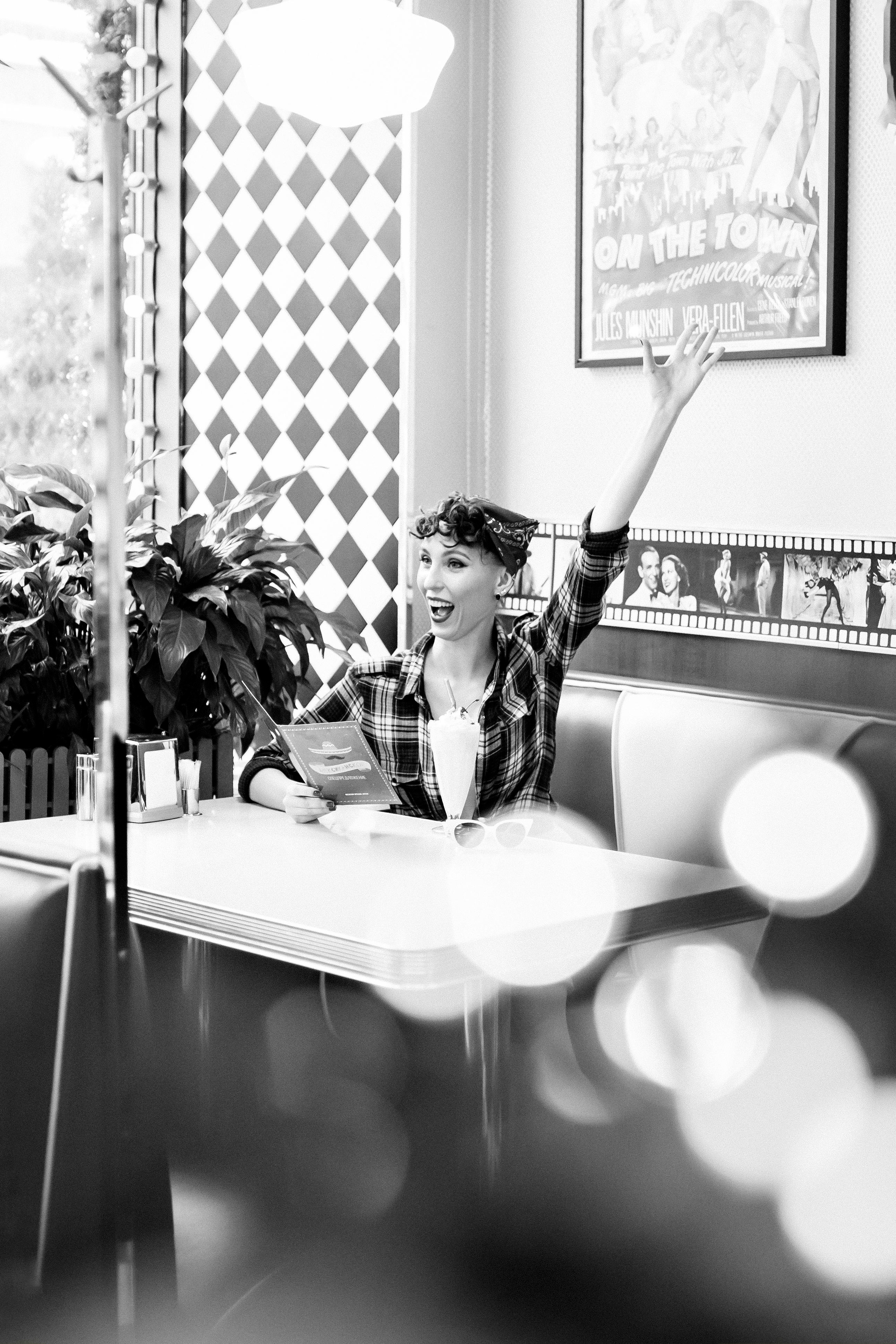 Надежда. Стилизованная сьемка. Америка 50-х. Профессиональный фотограф, Москва |Видное Елена Елизарова