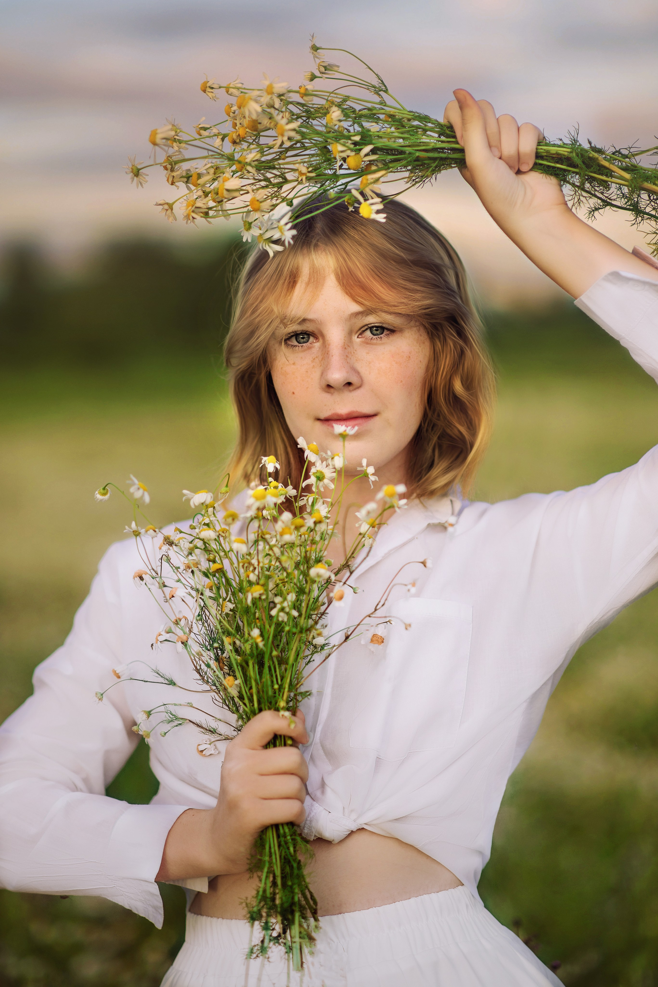 Злата.Ромашки. Школьный, фэшн фотограф в Тюмени и в России Ирина Королева