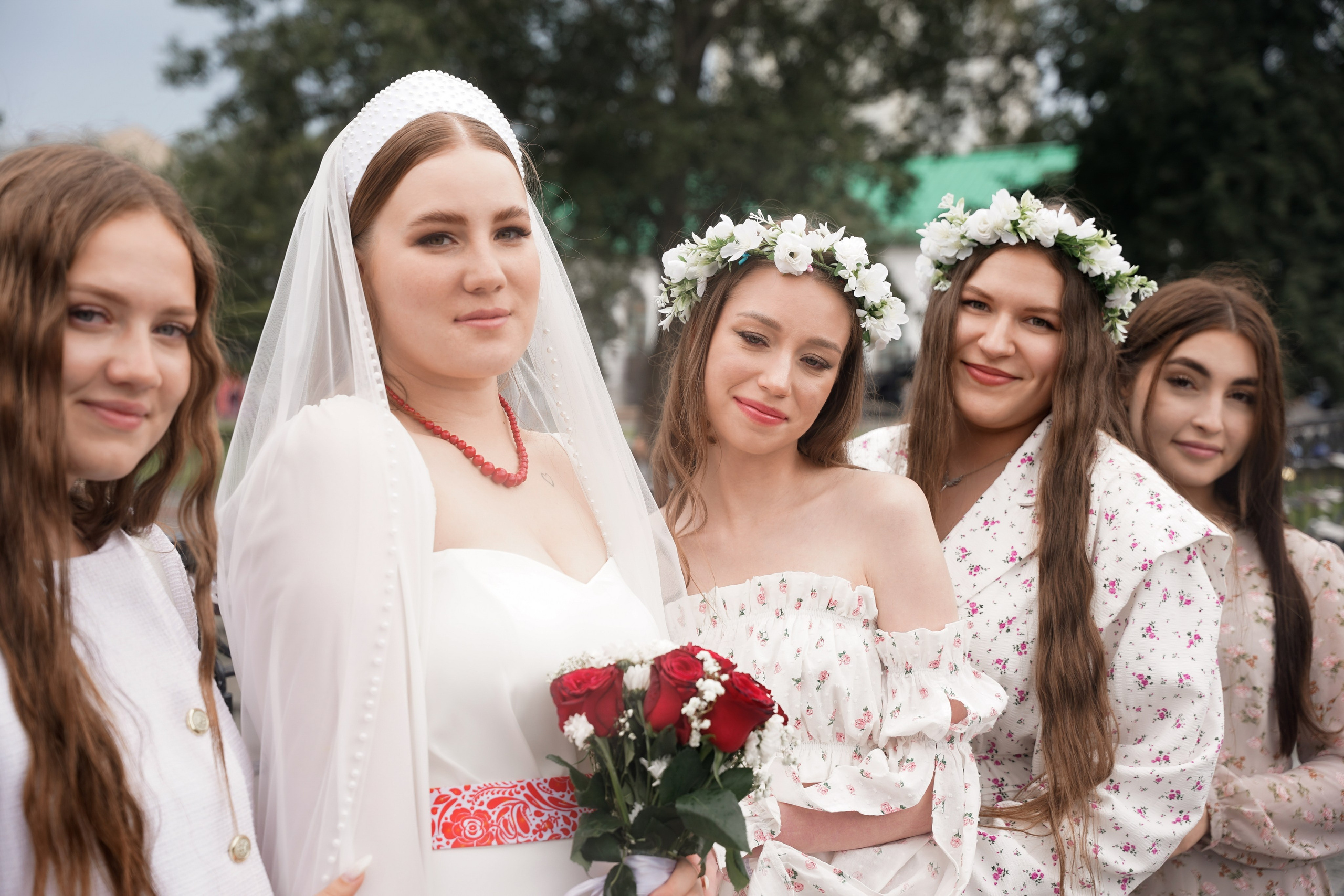 Свадебная фотосессия в русском стиле