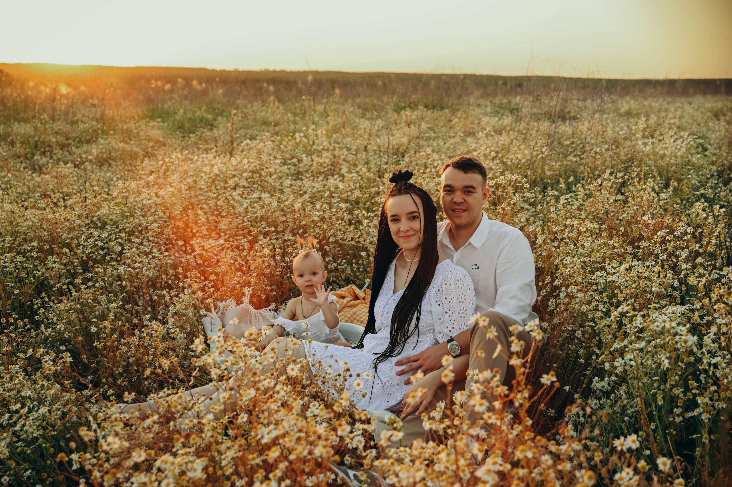 Ромашковое поле. Семейный фотограф в Москве Люберцах Ирина Вронская