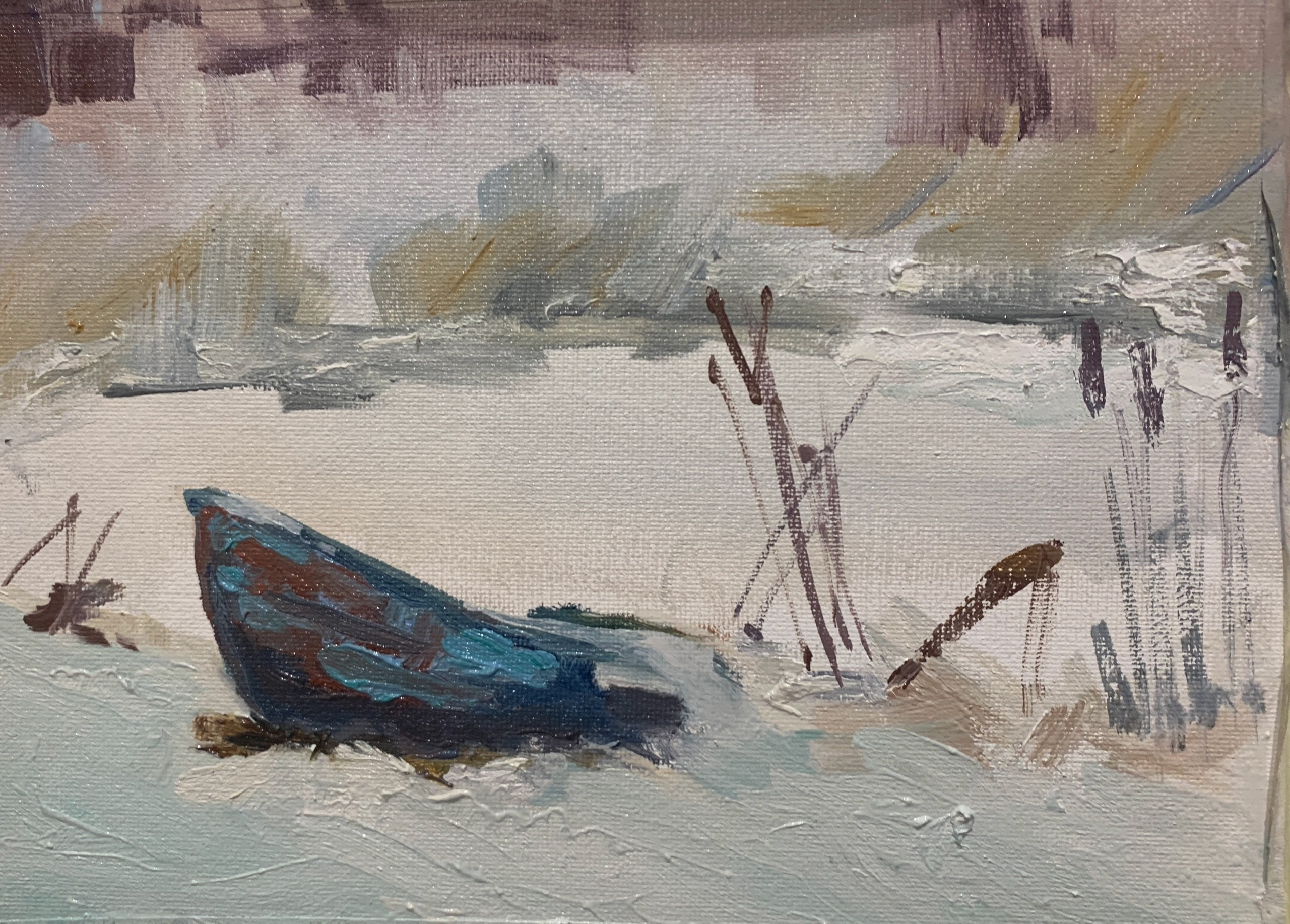 И снова Академичка) нас тут всего 6 человек пленэрящих…. Тихо, пусто и как всегда красиво). Александра Крылова —художница, работающая в стиле репортажной живописи