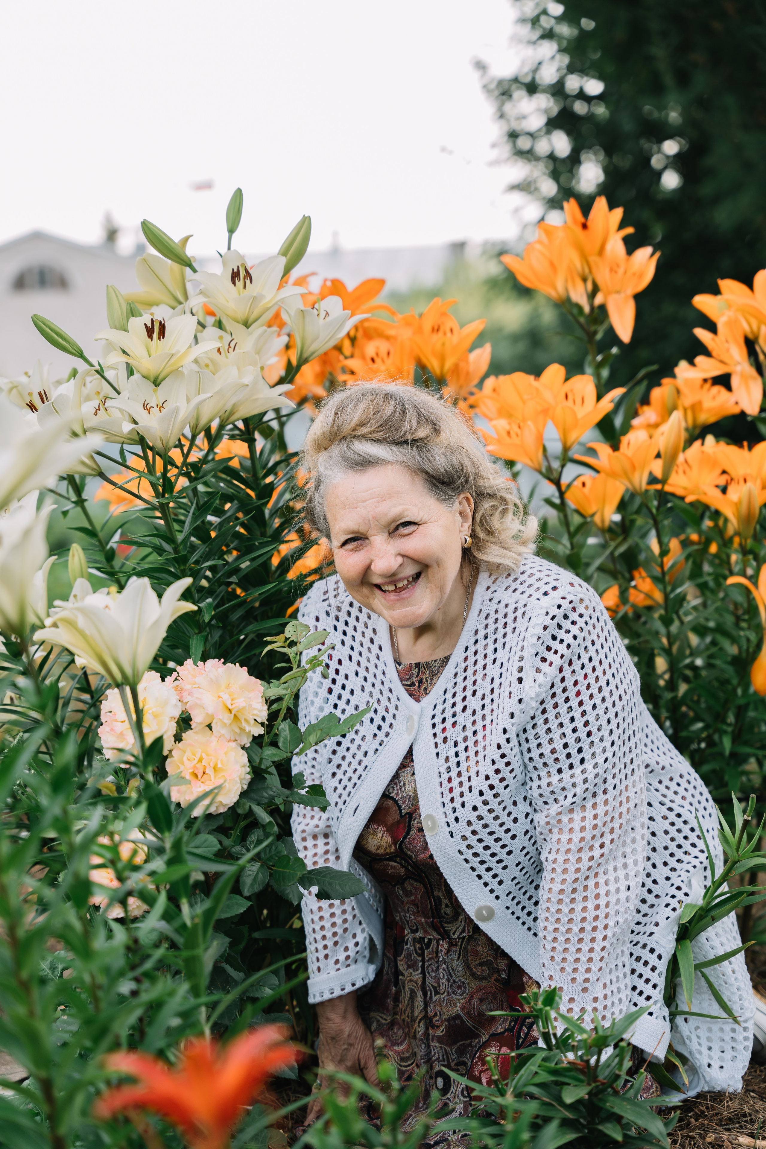 На даче по семейному