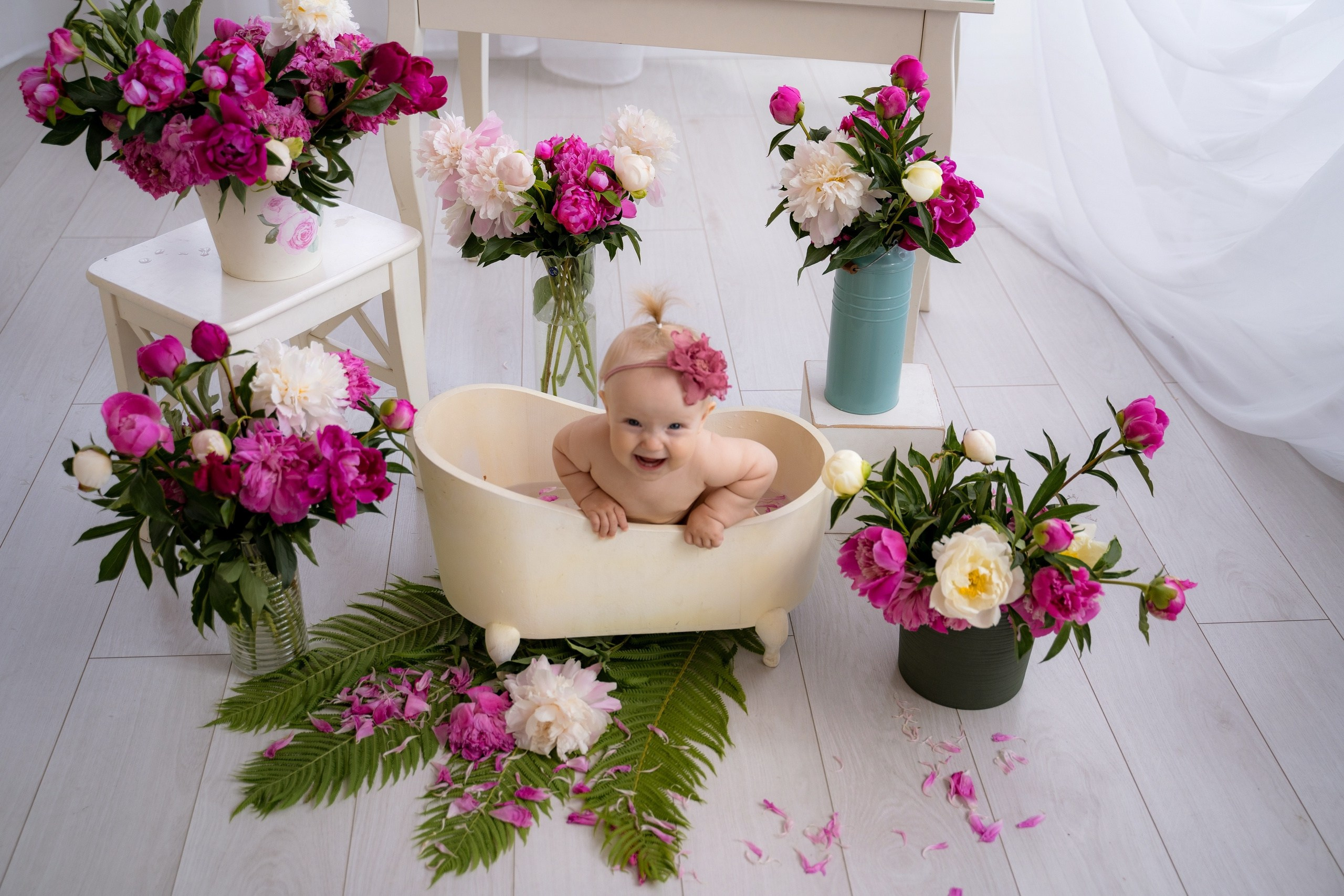 Фотопроект Цветочная ванна. Фотостудия Малина в городе Улан-Удэ. Фотограф Ирина Жарникова
