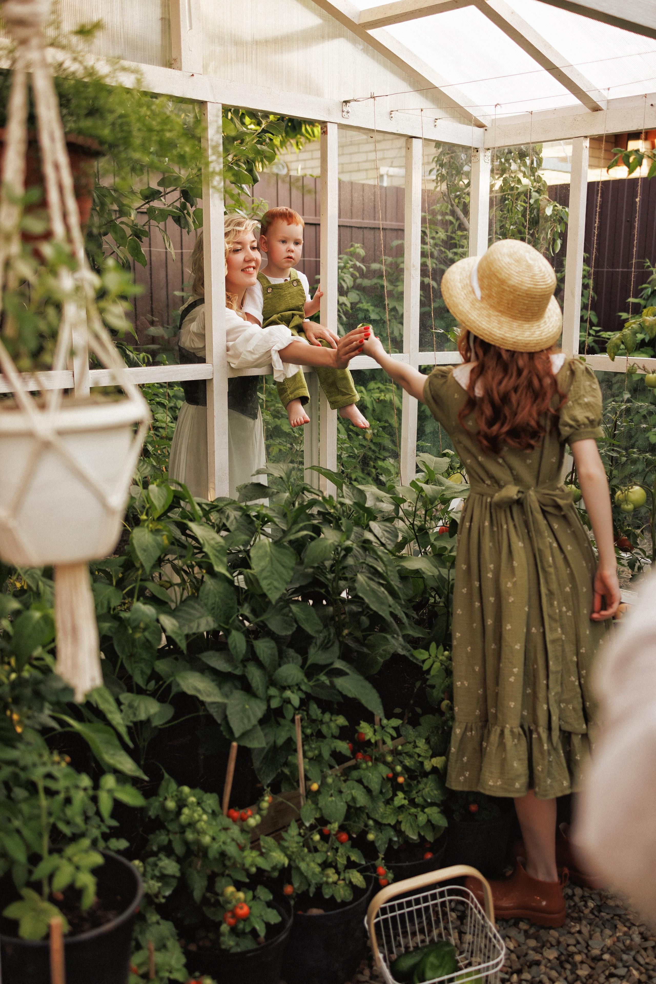 Семейная фотосессия в деревенском стиле, фотостудия «Теплица», город Краснодар. Семейный и детский фотограф в Краснодаре Анна Трашкова