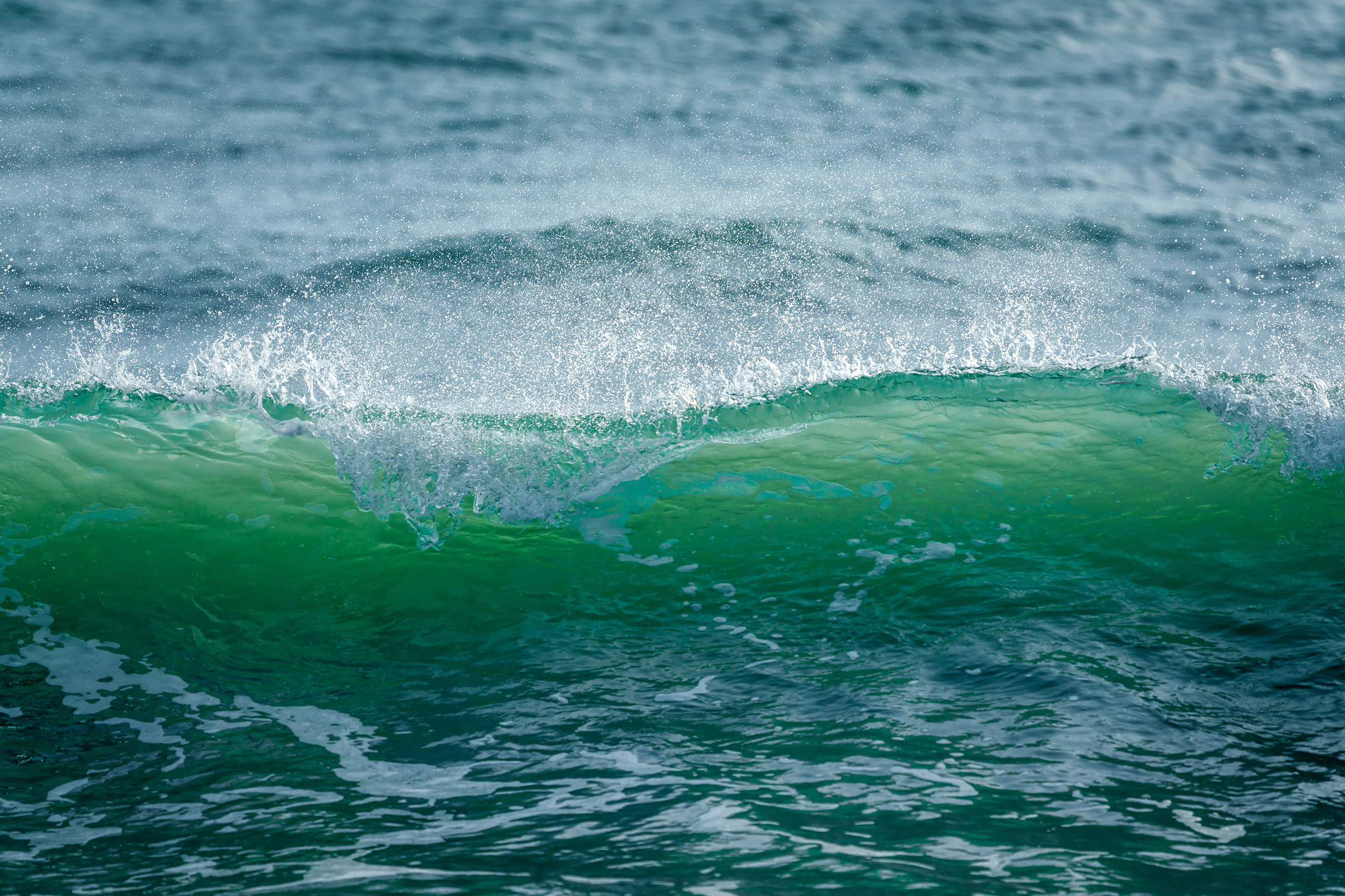 Морская волна с брызгами