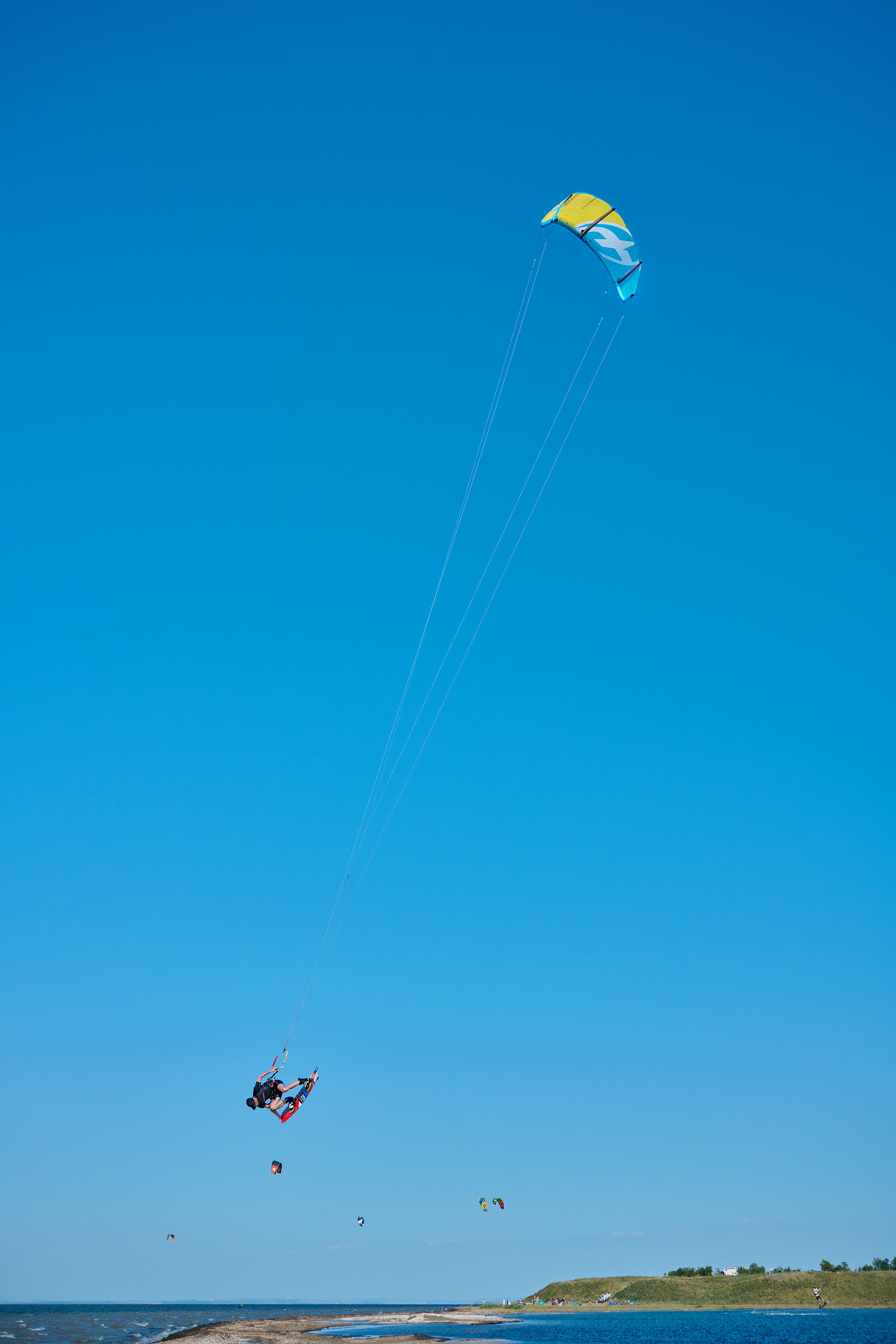 Коса Голенькая, кайтинг. Яркие фото на Чёрном море