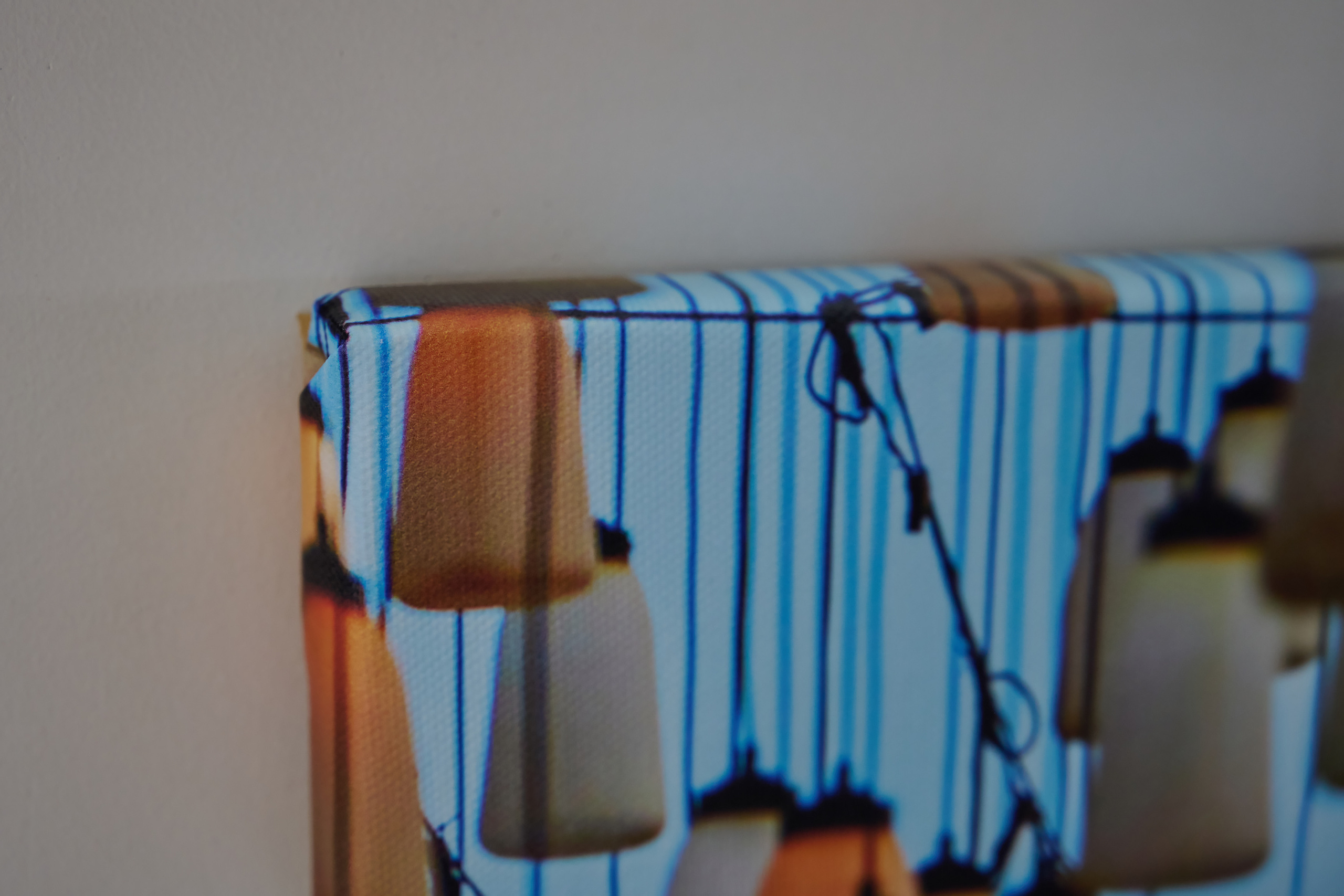 Картина, фотография на холсте - уличная декорация, фонарь, фонарики, Москва