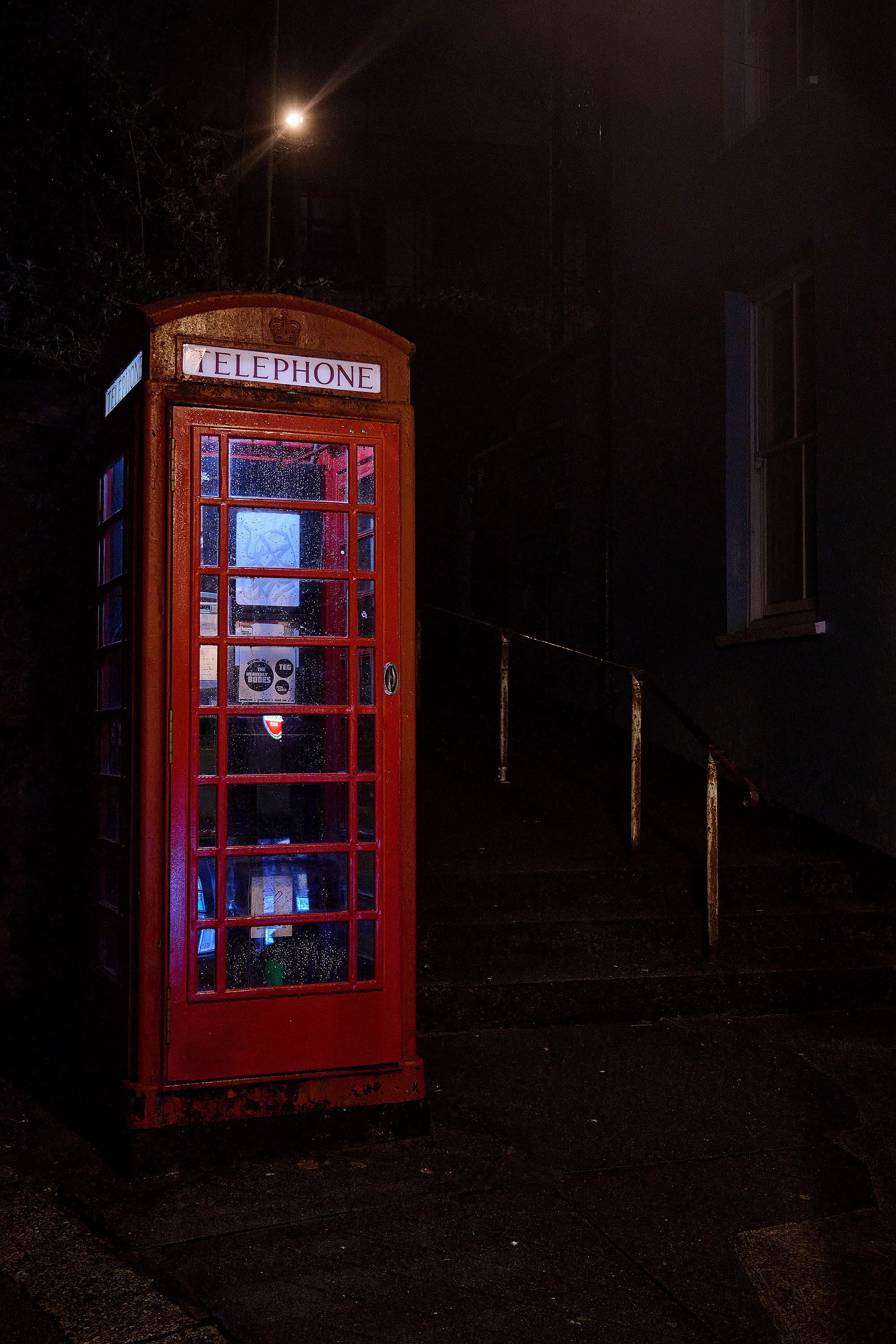 Город Фалмут, Великобритания, вечером