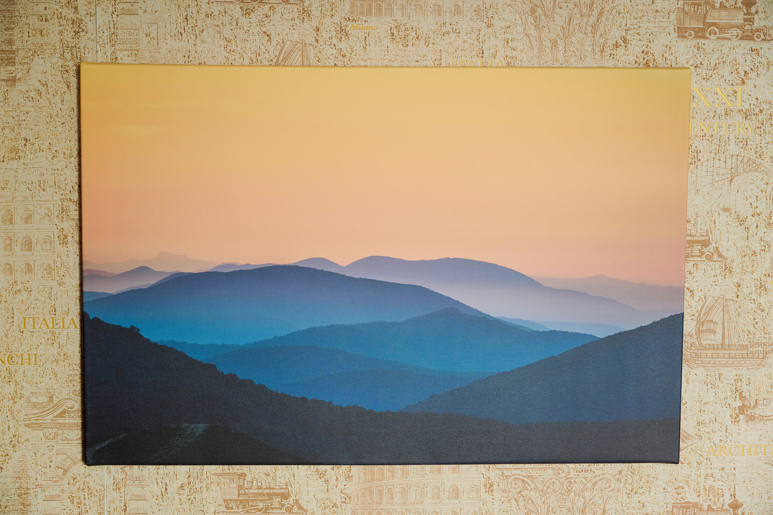 Картина, фотография на холсте - утро в горах