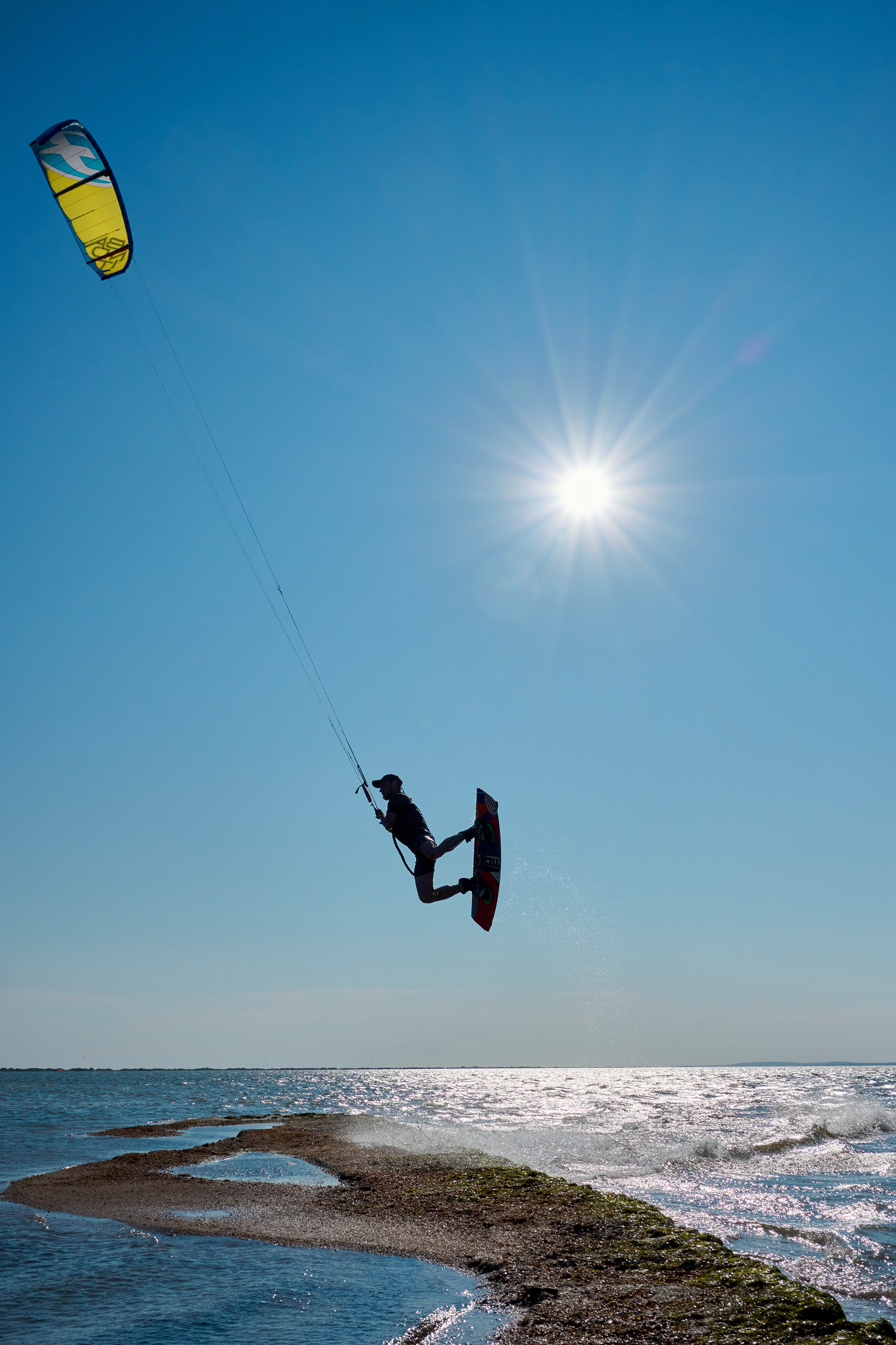 Коса Голенькая, кайтинг. Яркие фото на Чёрном море