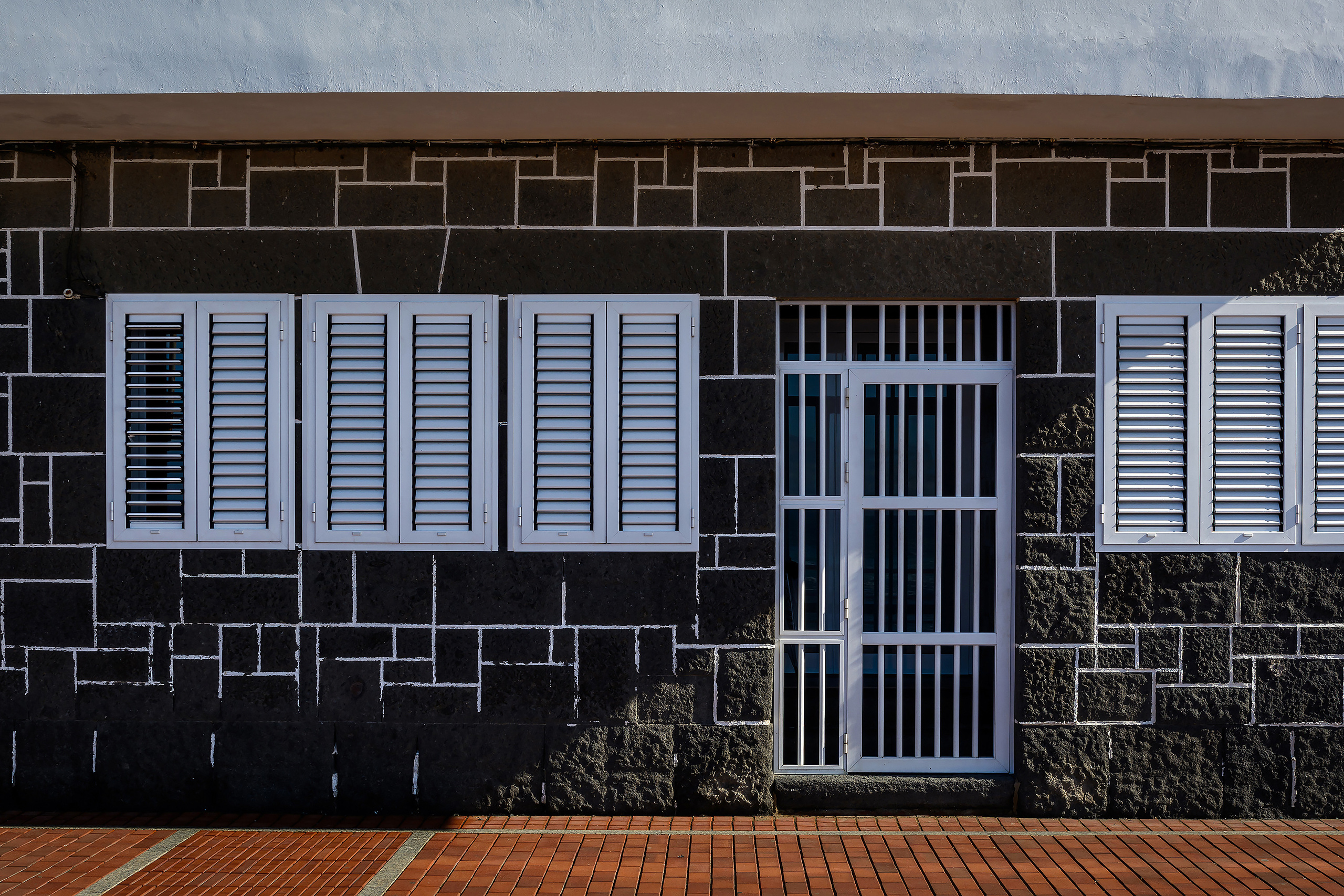 Текстурная поверхность дома с дверью и окнами